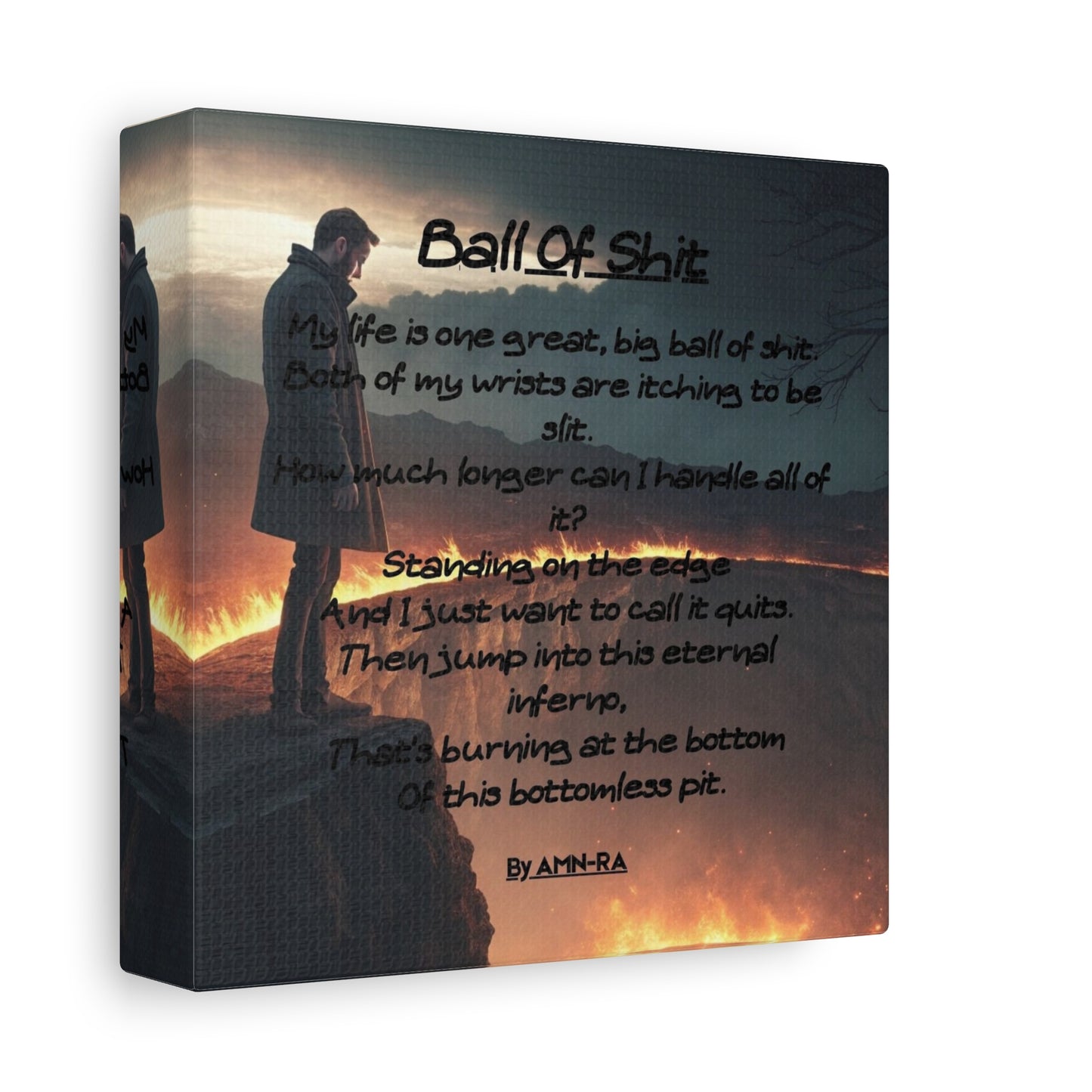 Canvas Poster - Full Color "Ball Of Shit" by AMN_RA