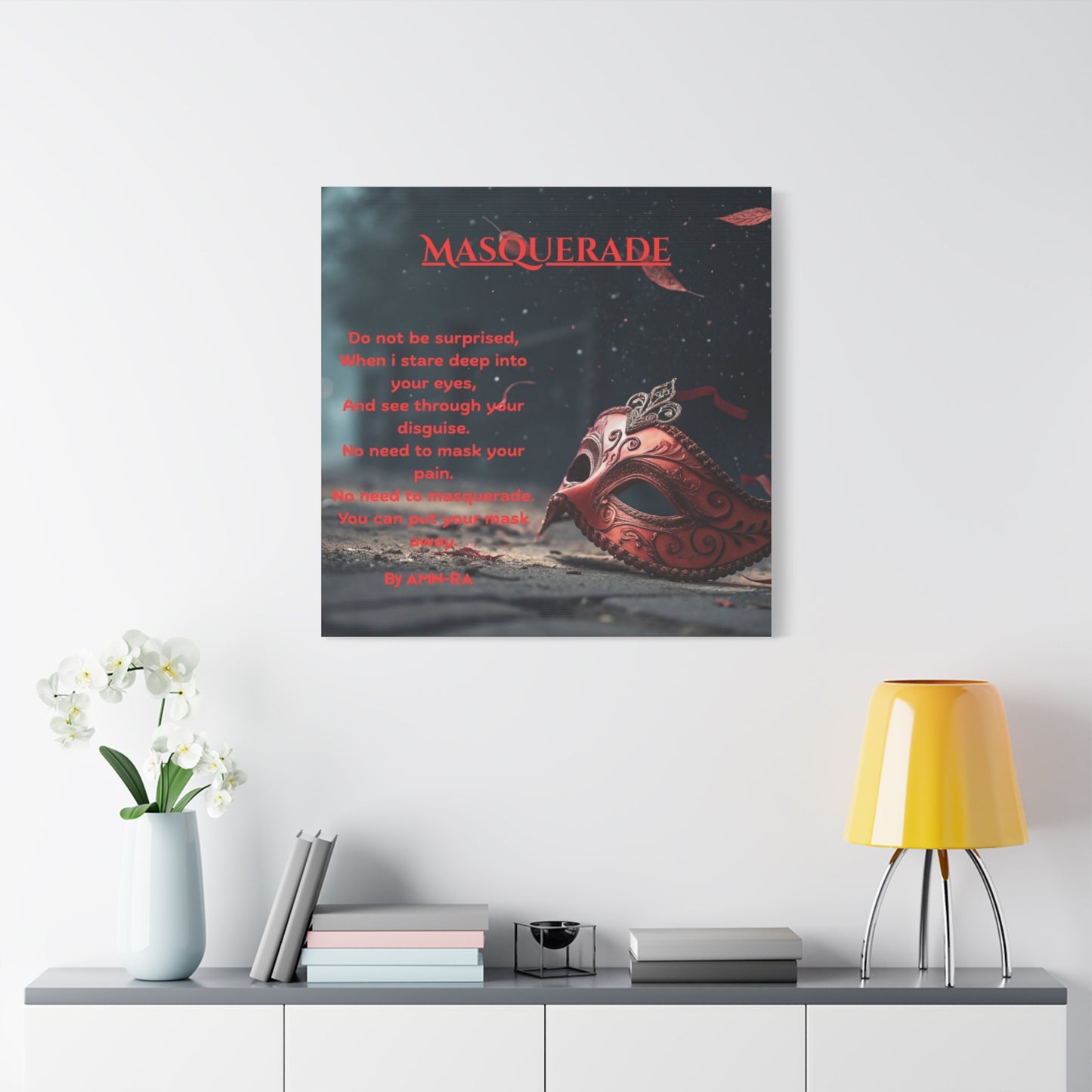 Canvas Poster - Full Color "Masquerade" by AMN_RA