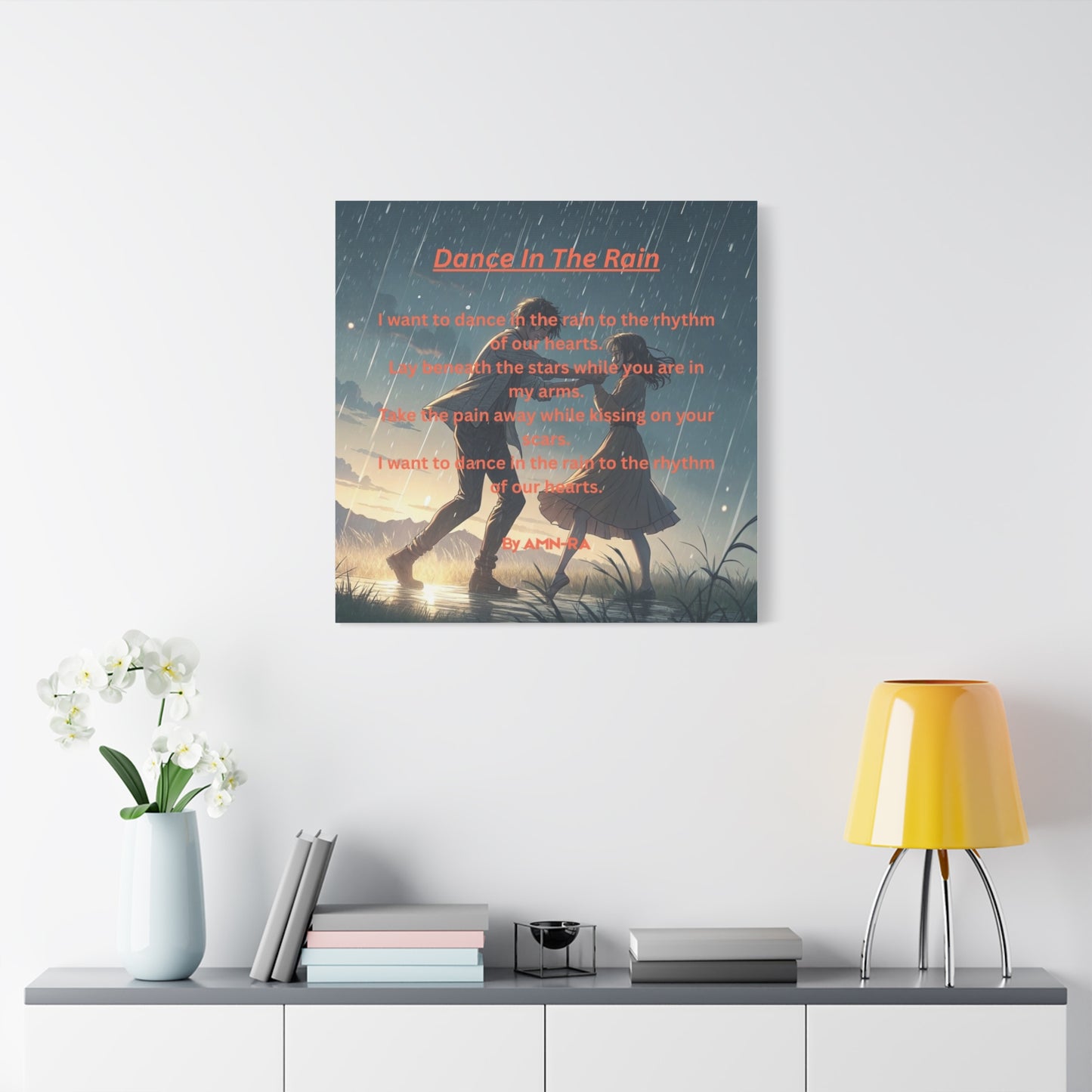 Canvas Poster - Full Color "Dancing In The Rain" by AMN_RA
