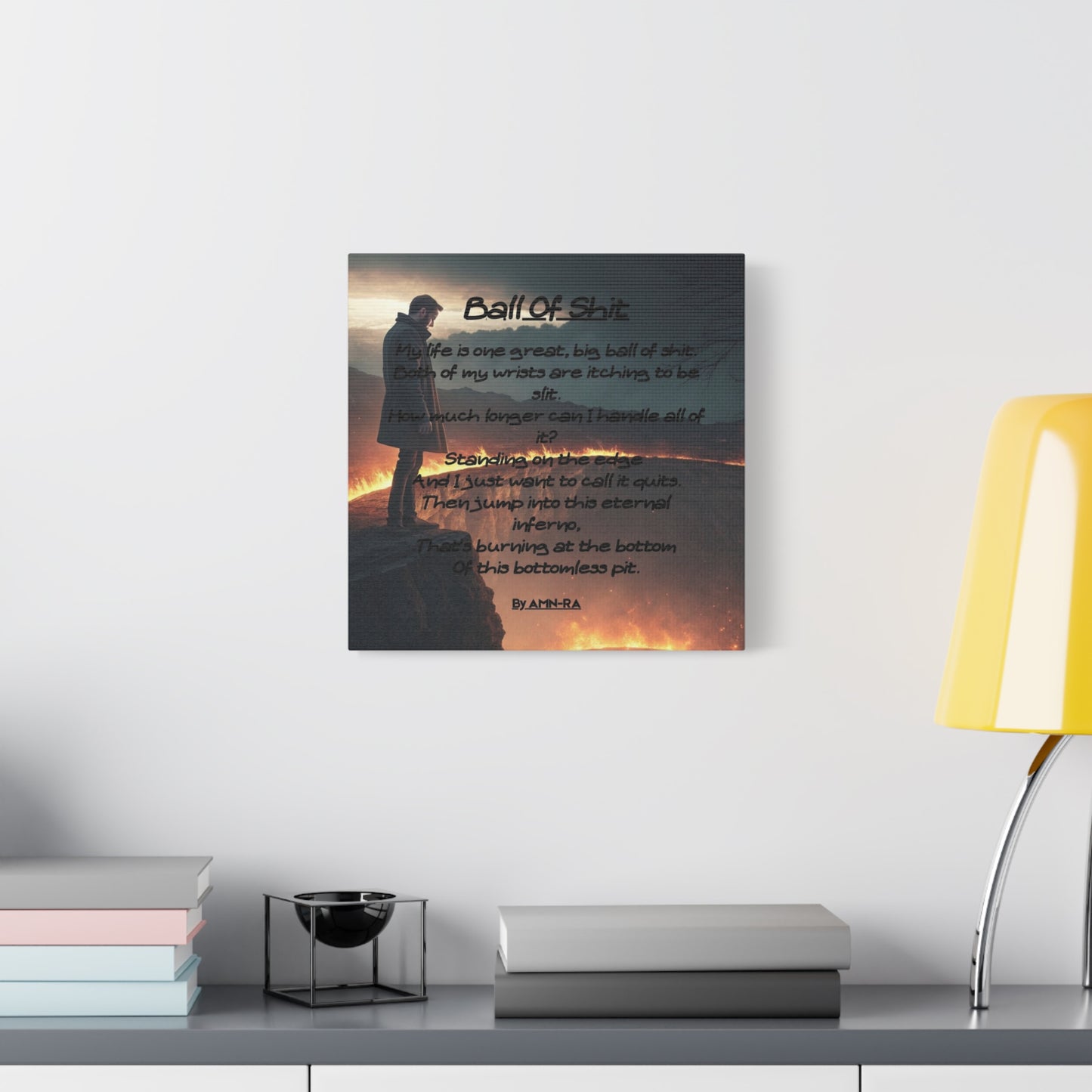 Canvas Poster - Full Color "Ball Of Shit" by AMN_RA