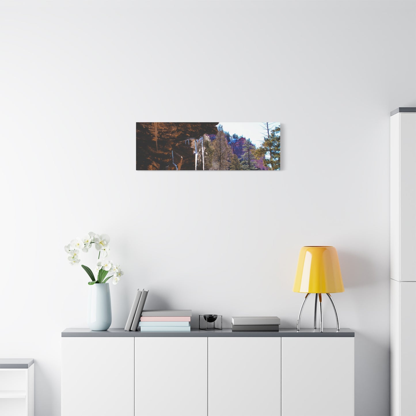 Canvas Wall Art - Mountain Icicles Photography