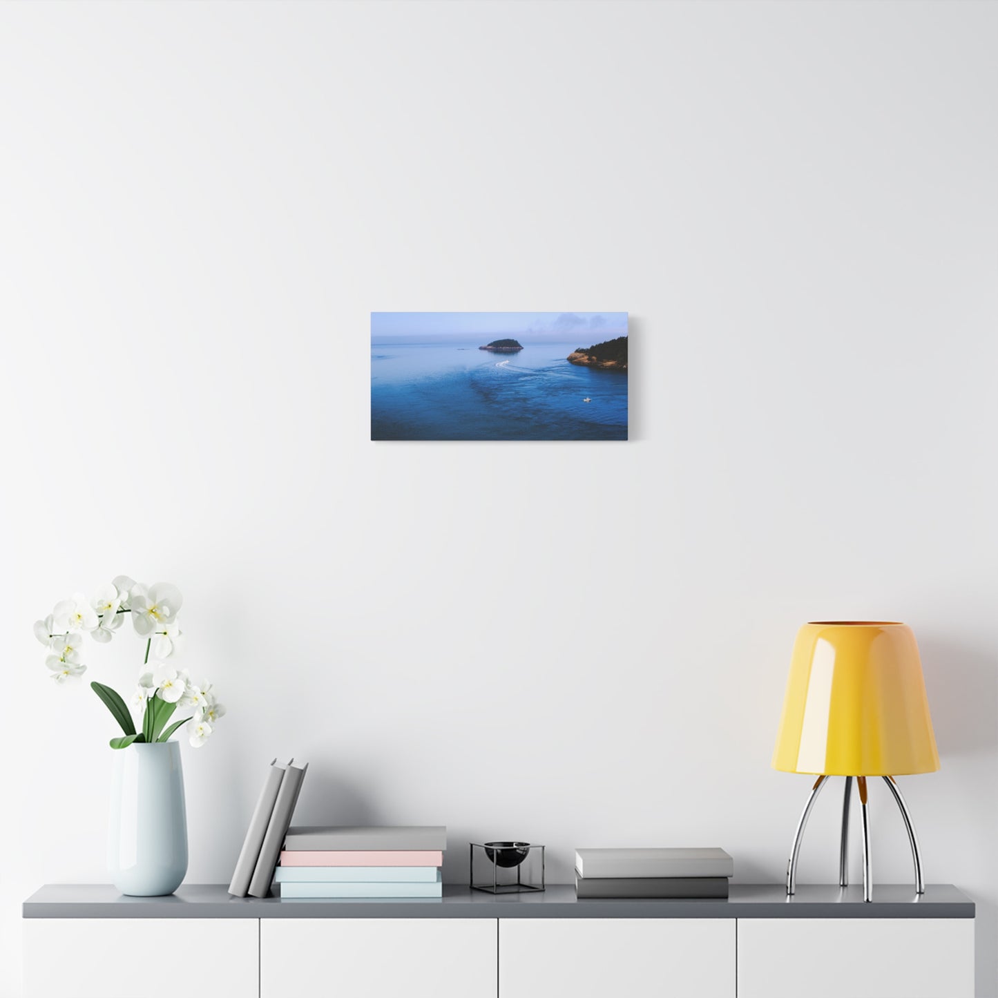 Canvas Print - Distant Island Ocean View Photography