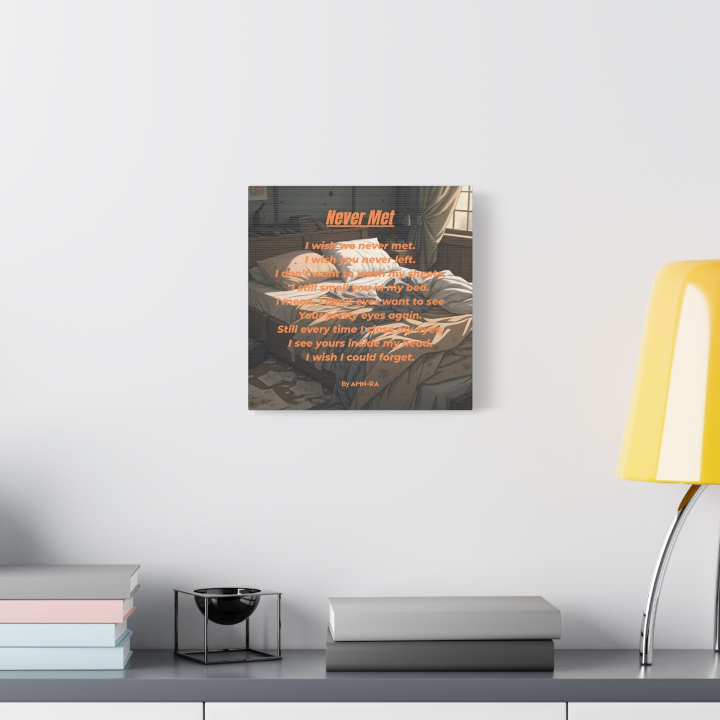 Canvas Poster - Full Color "Never Met" by AMN_RA