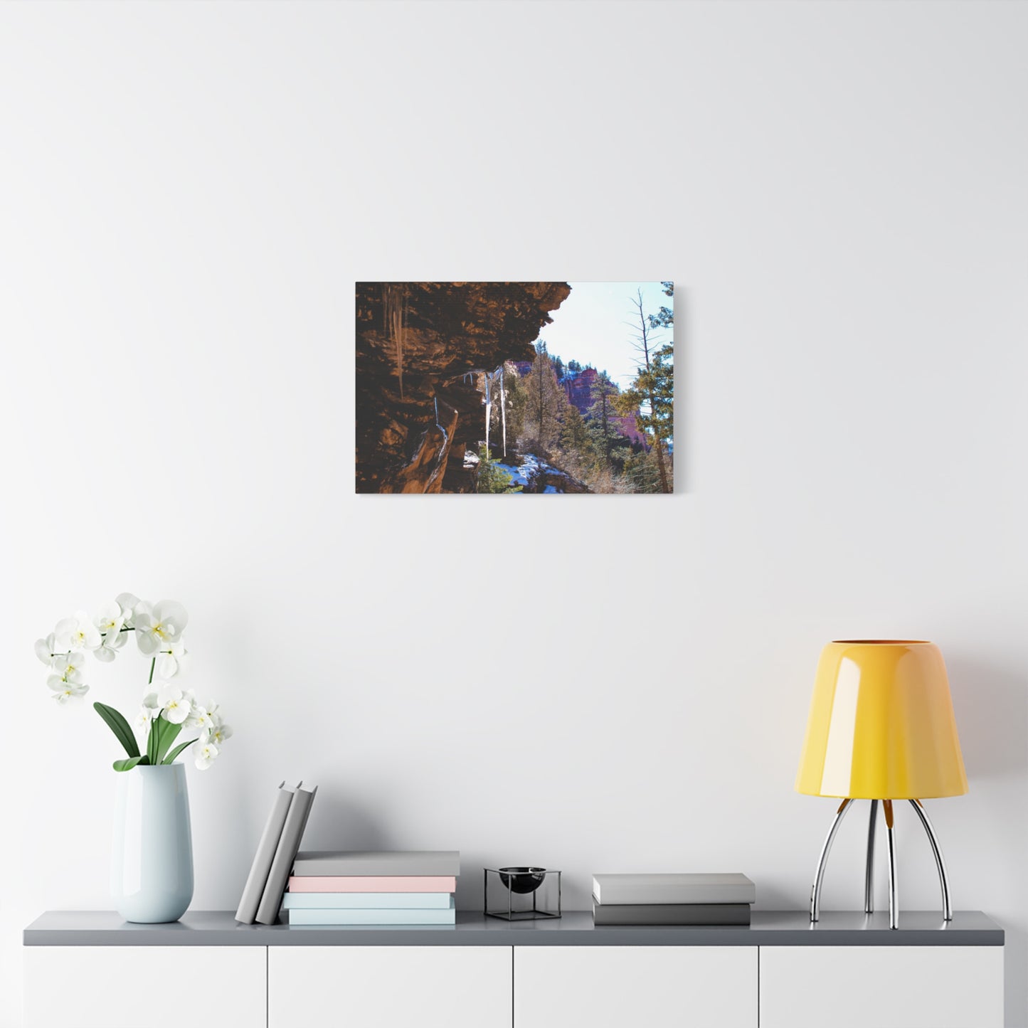 Canvas Wall Art - Mountain Icicles Photography