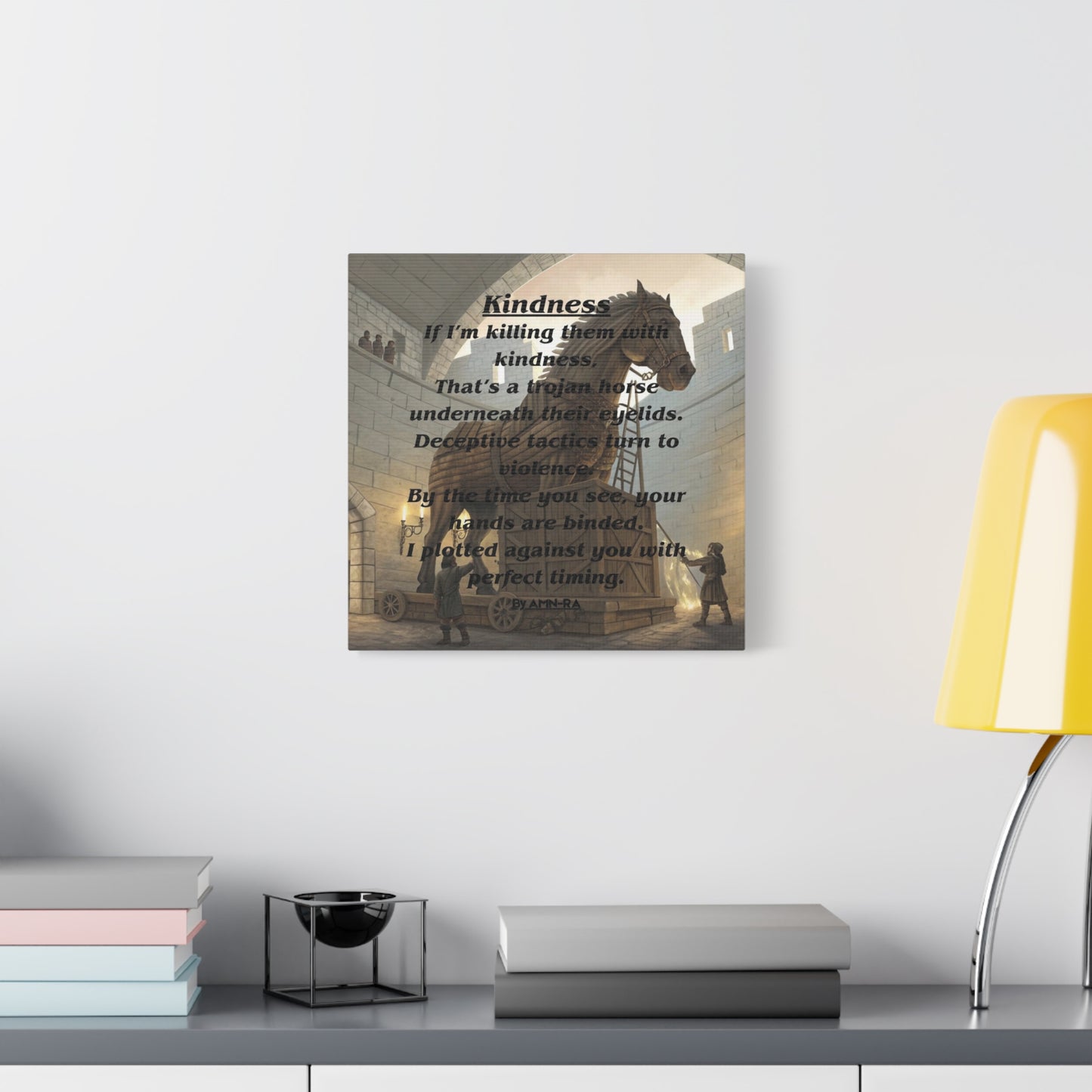 Canvas Print - 'Kindness' Poem by AMN-RA