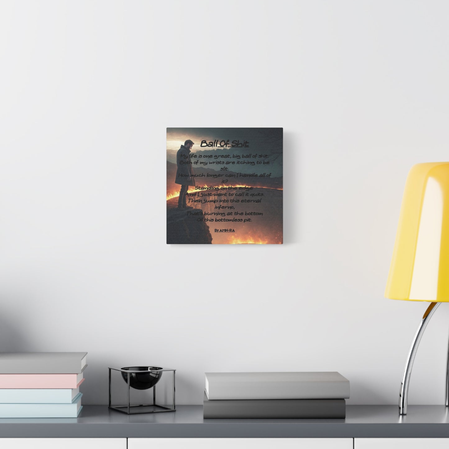 Canvas Poster - Full Color "Ball Of Shit" by AMN_RA