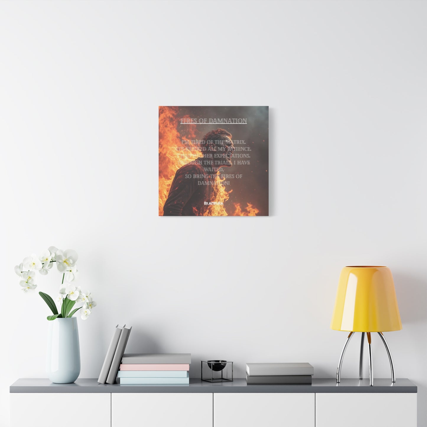 Canvas Print - Fires of Damnation By AMN-RA
