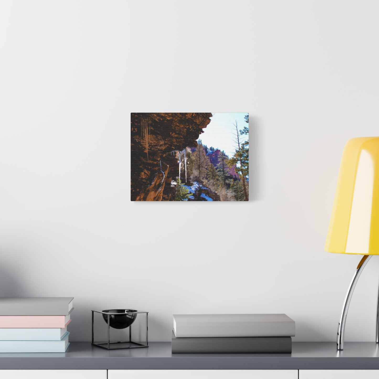 Canvas Wall Art - Mountain Icicles Photography