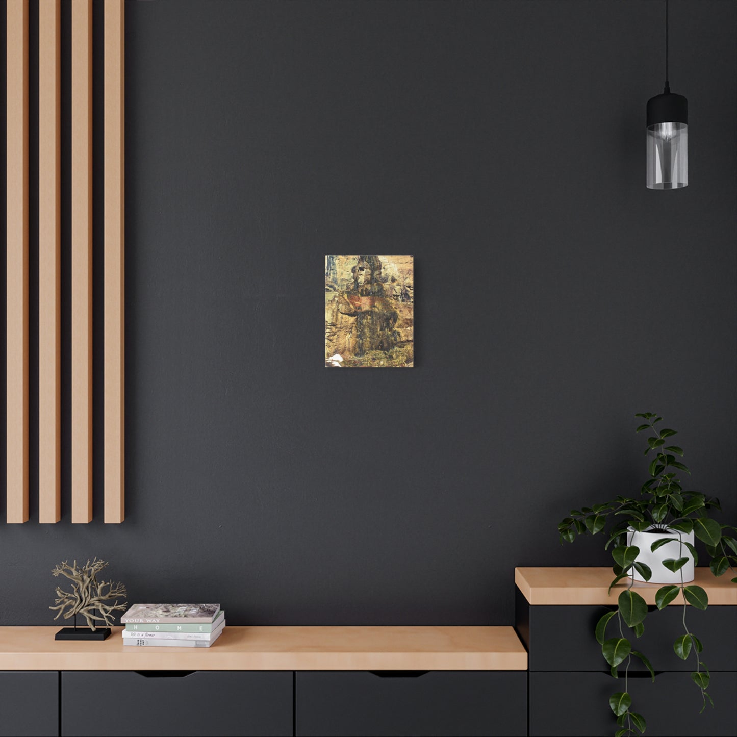 Canvas Wall Art - Mossy Waterfall Photo