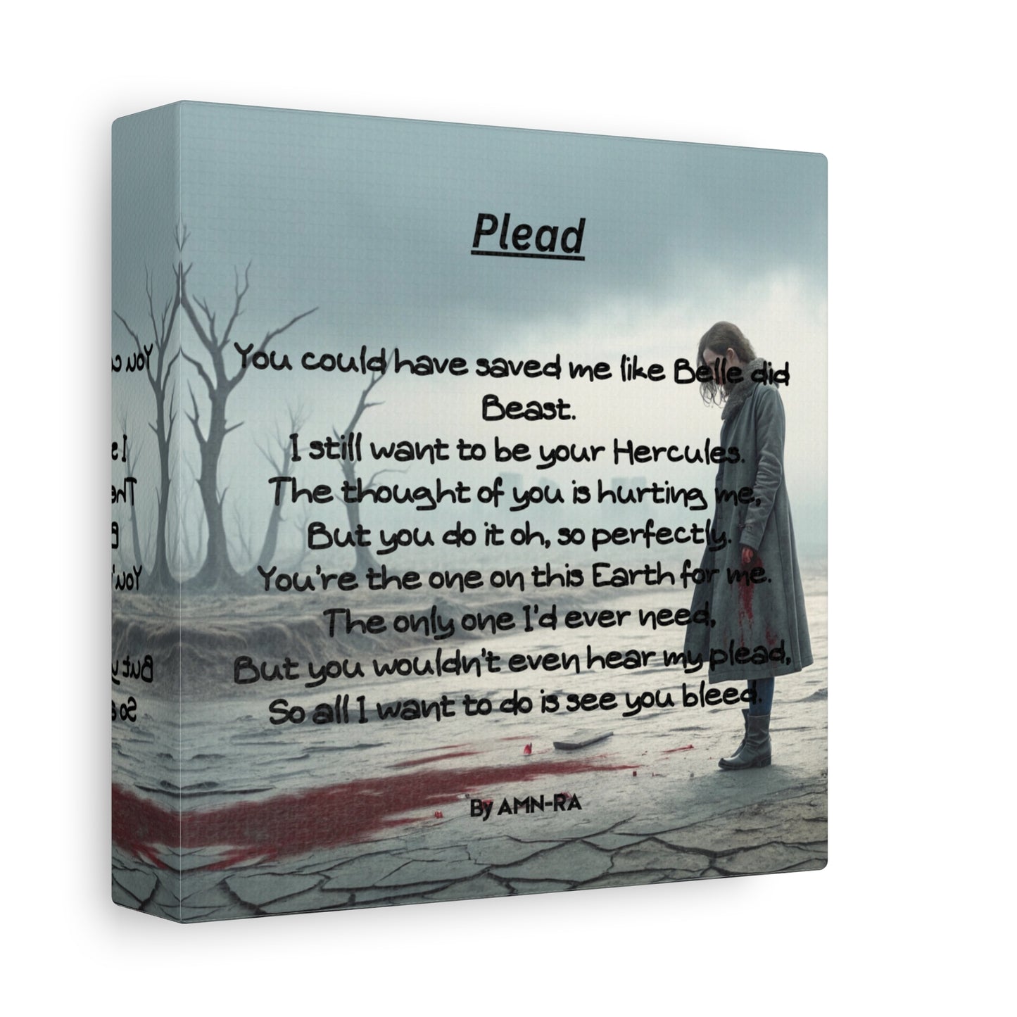 Canvas Poster - Full Color "Plead" by AMN_RA