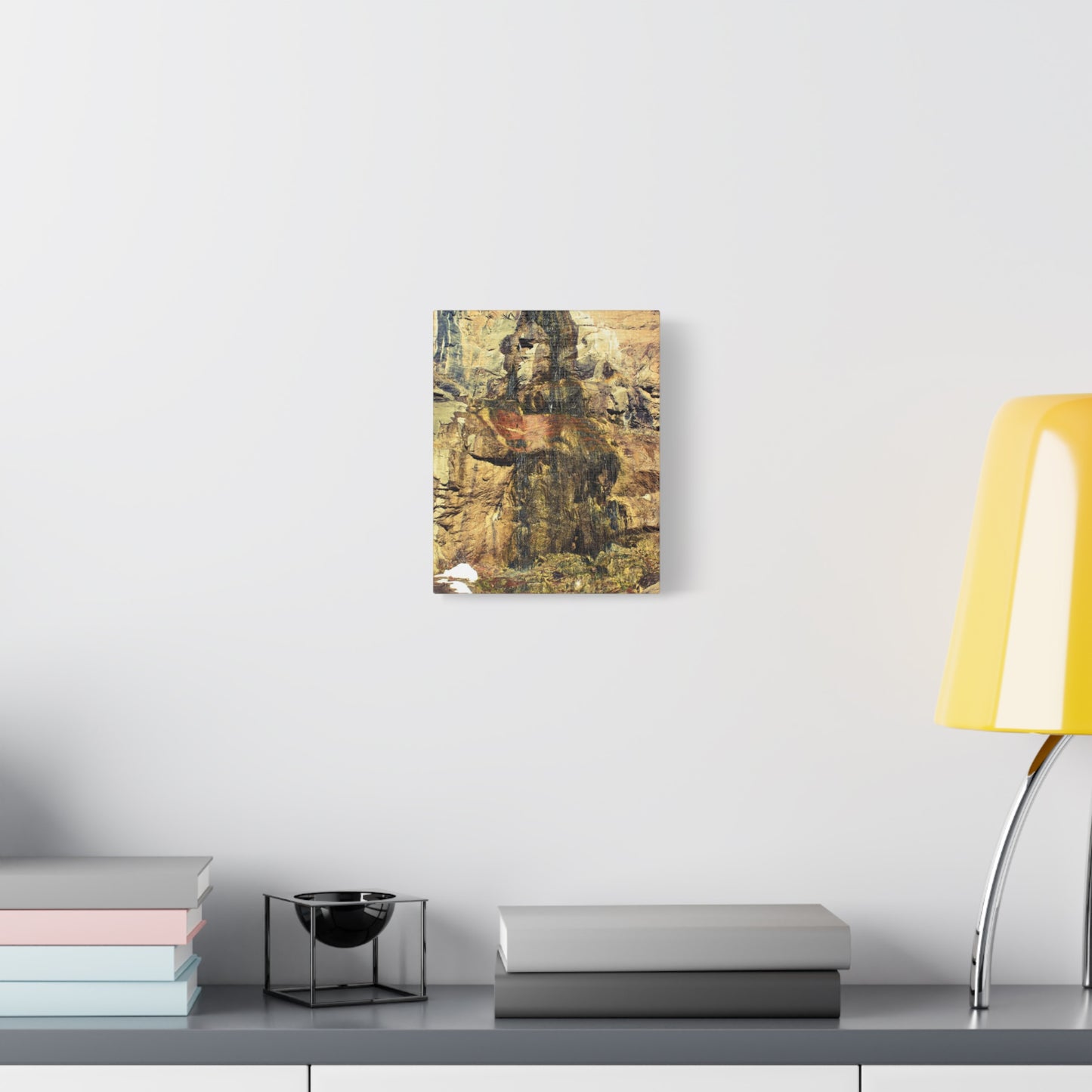 Canvas Wall Art - Mossy Waterfall Photo