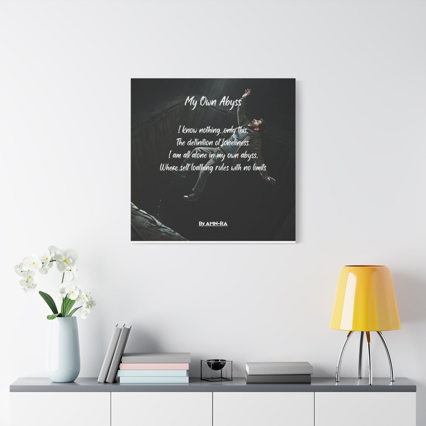 Canvas Poster - Full Color "My Own Abyss" by AMN_RA