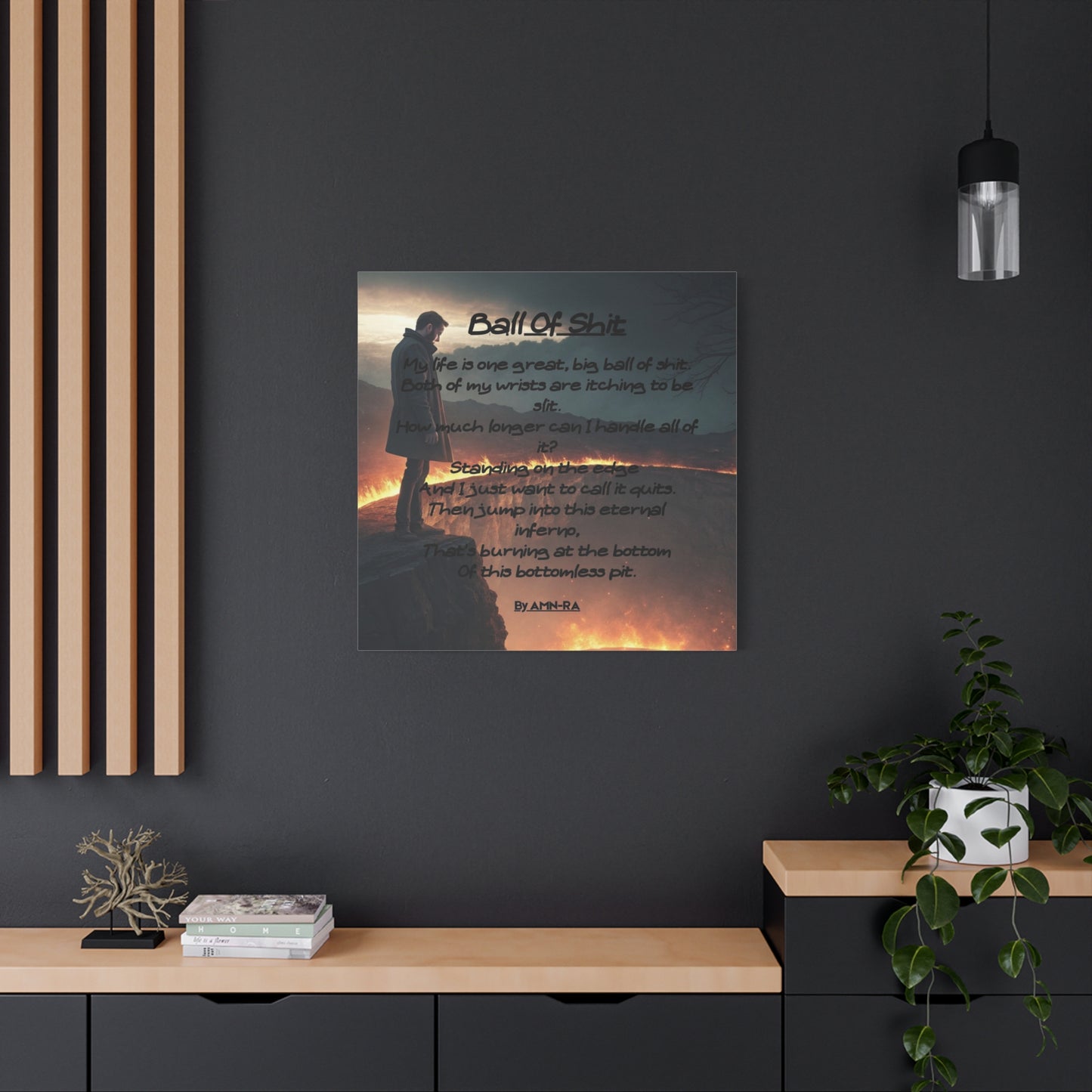 Canvas Poster - Full Color "Ball Of Shit" by AMN_RA