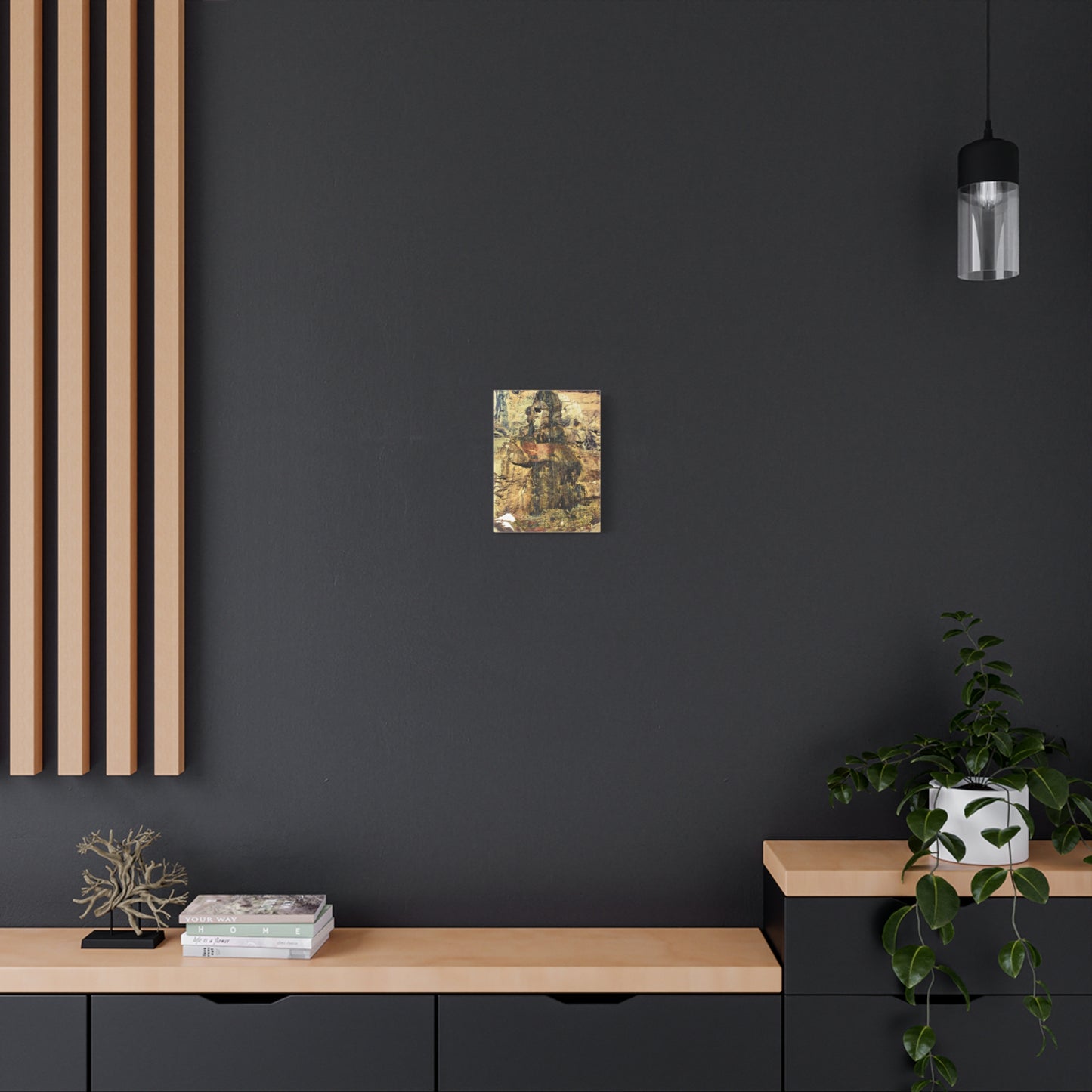 Canvas Wall Art - Mossy Waterfall Photo