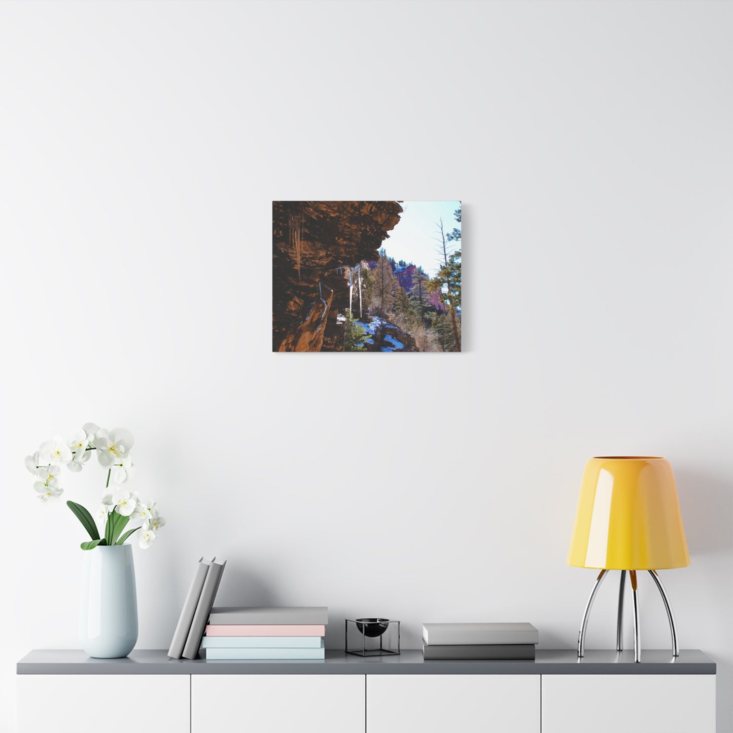 Canvas Wall Art - Mountain Icicles Photography