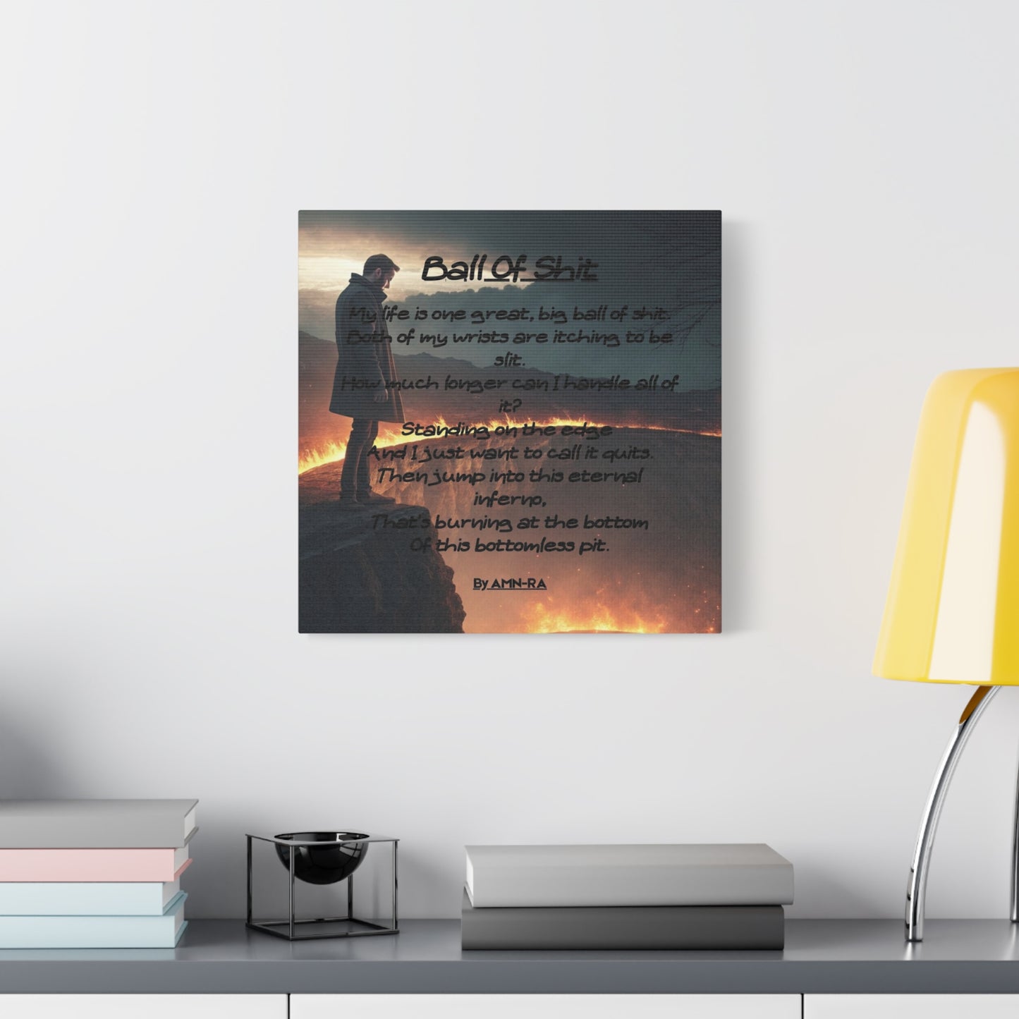 Canvas Poster - Full Color "Ball Of Shit" by AMN_RA