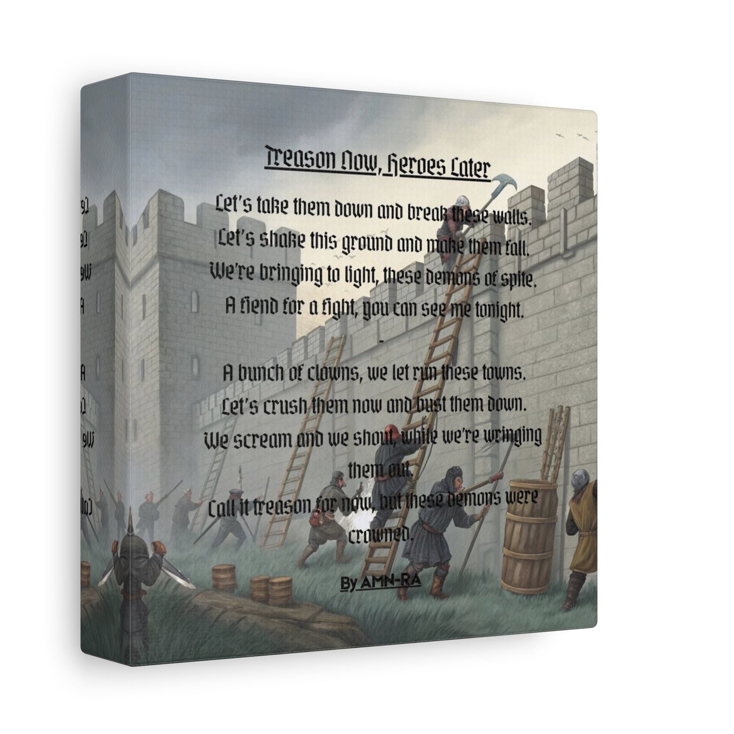 Canvas Print - Treason Now, Heroes Later - By AMN-RA
