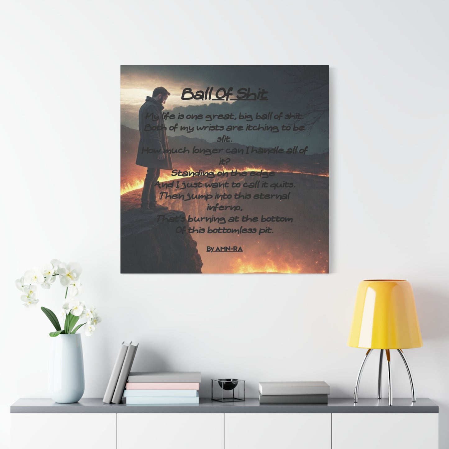 Canvas Poster - Full Color "Ball Of Shit" by AMN_RA