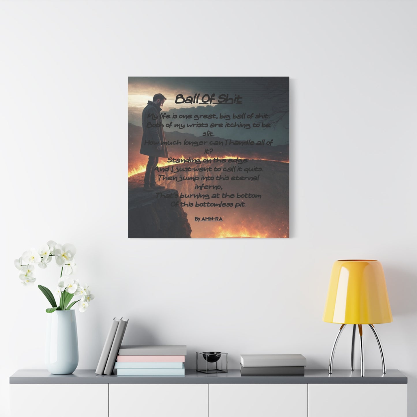 Canvas Poster - Full Color "Ball Of Shit" by AMN_RA