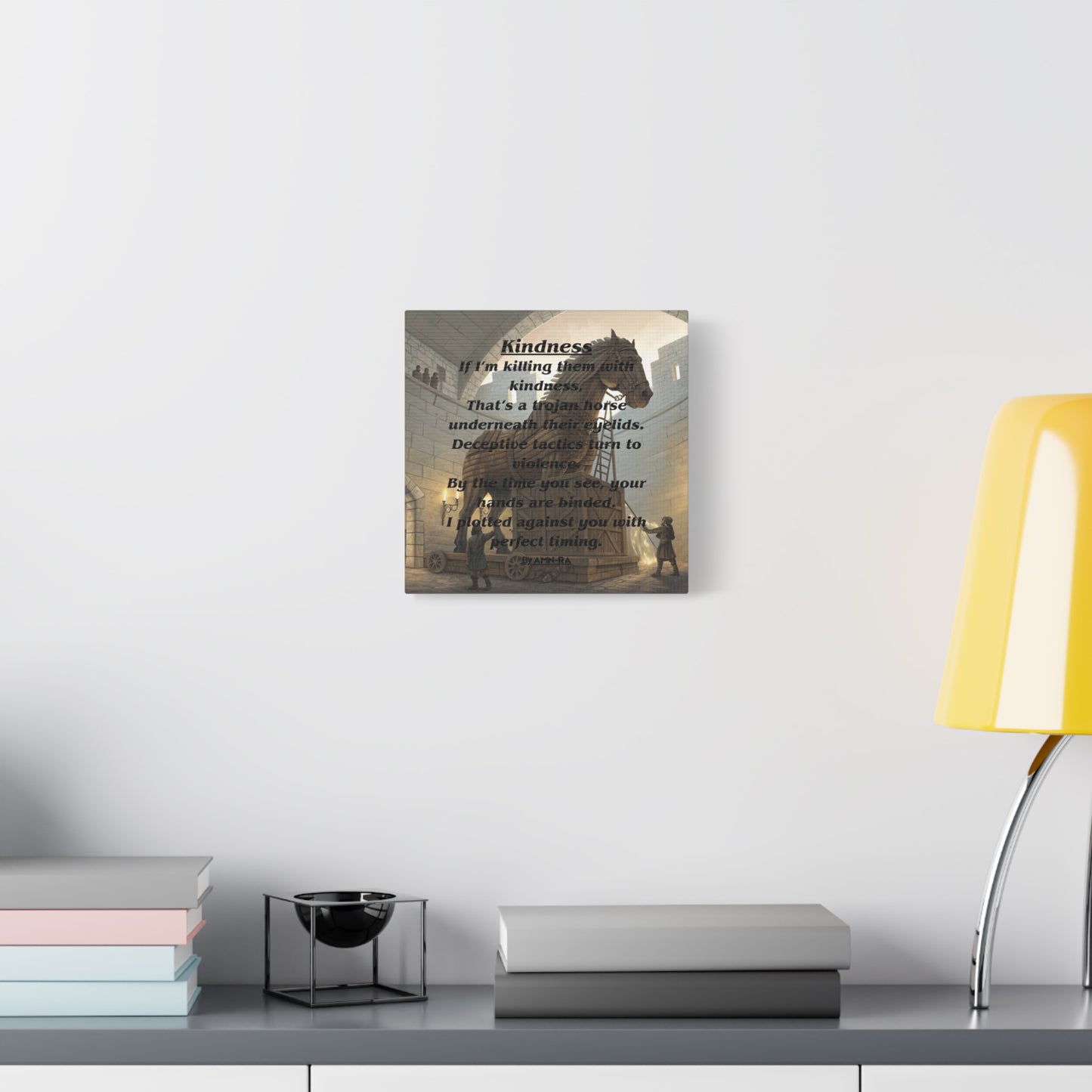 Canvas Print - 'Kindness' Poem by AMN-RA