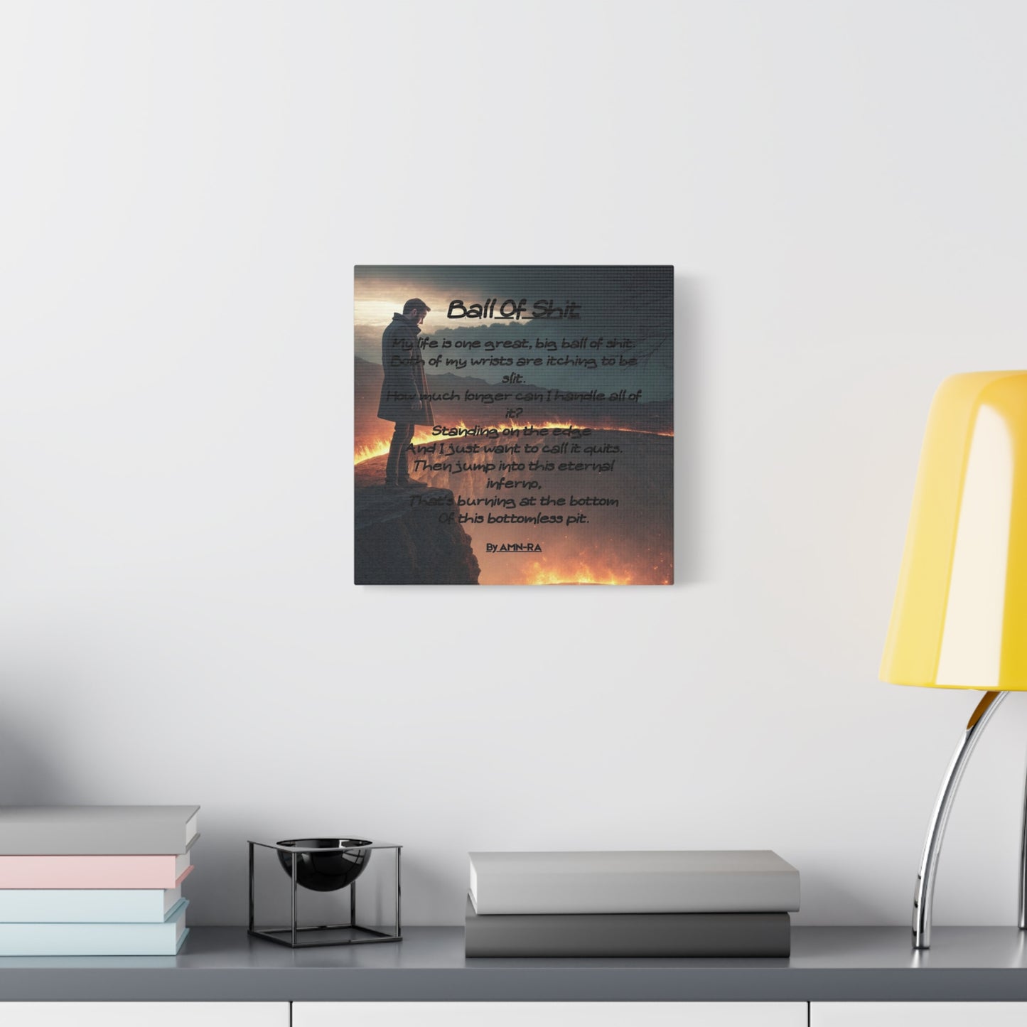 Canvas Poster - Full Color "Ball Of Shit" by AMN_RA