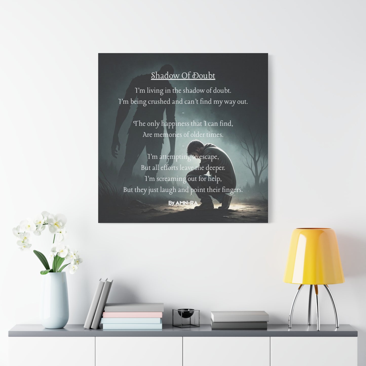 Canvas Poster - Full Color "Shadow Of Doubt" by AMN_RA