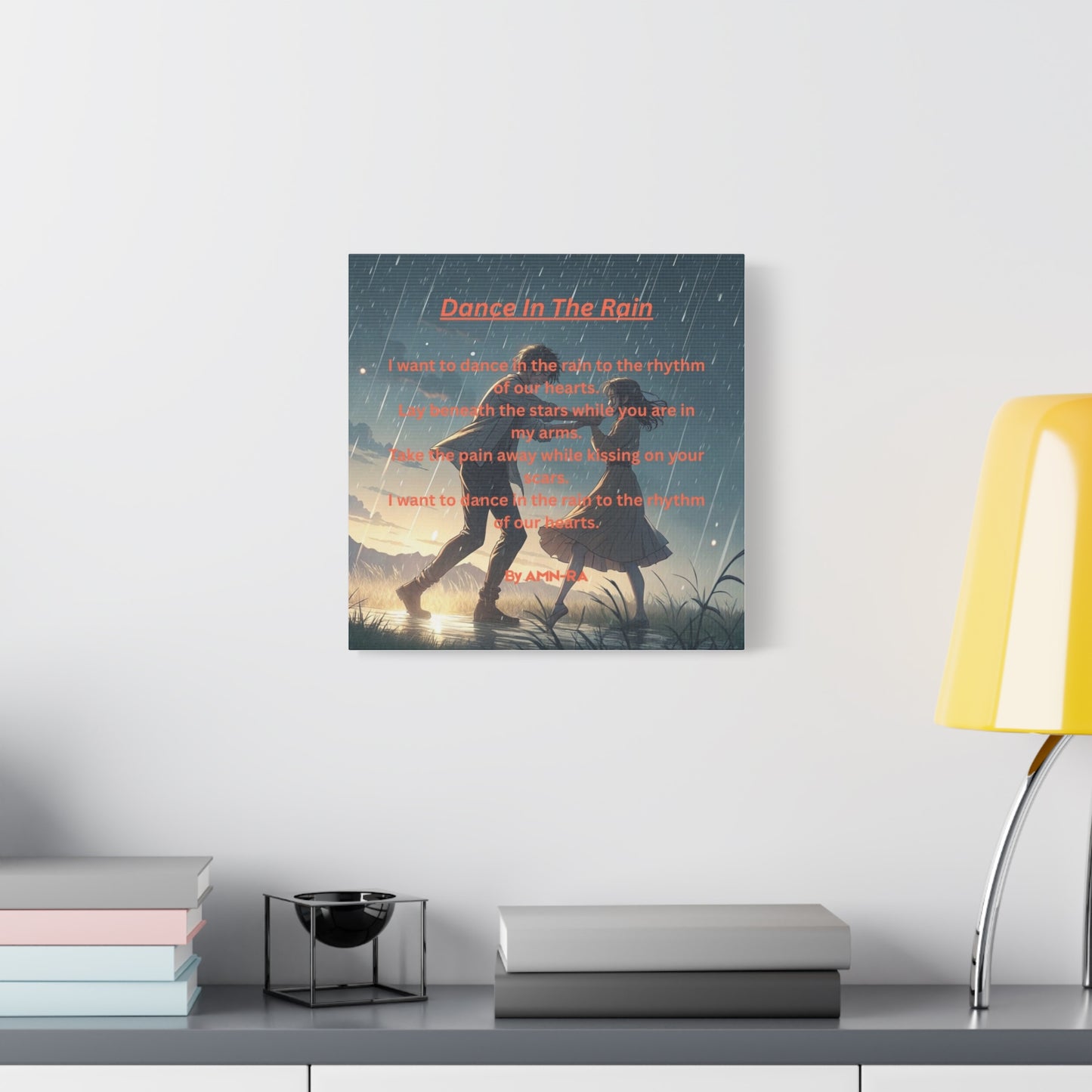 Canvas Poster - Full Color "Dancing In The Rain" by AMN_RA