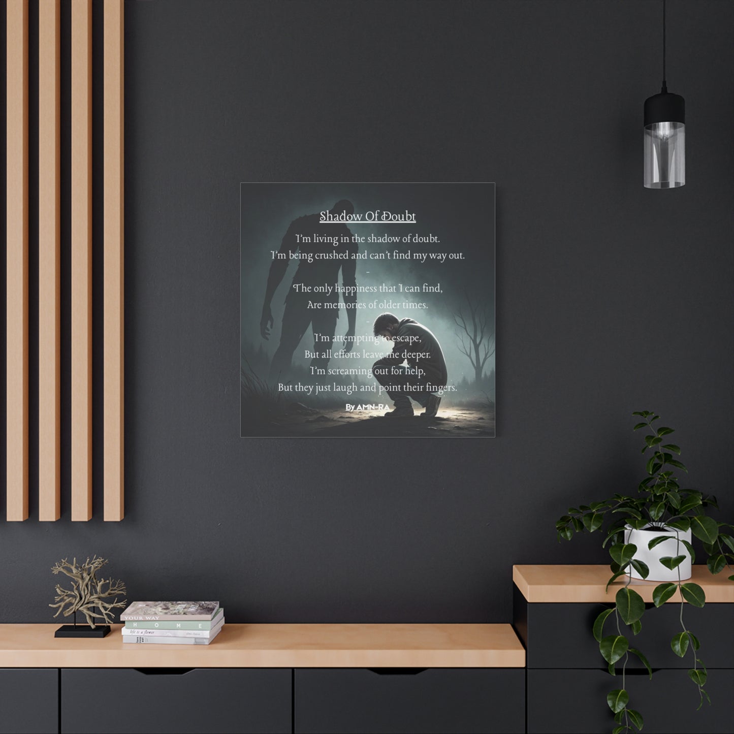 Canvas Poster - Full Color "Shadow Of Doubt" by AMN_RA