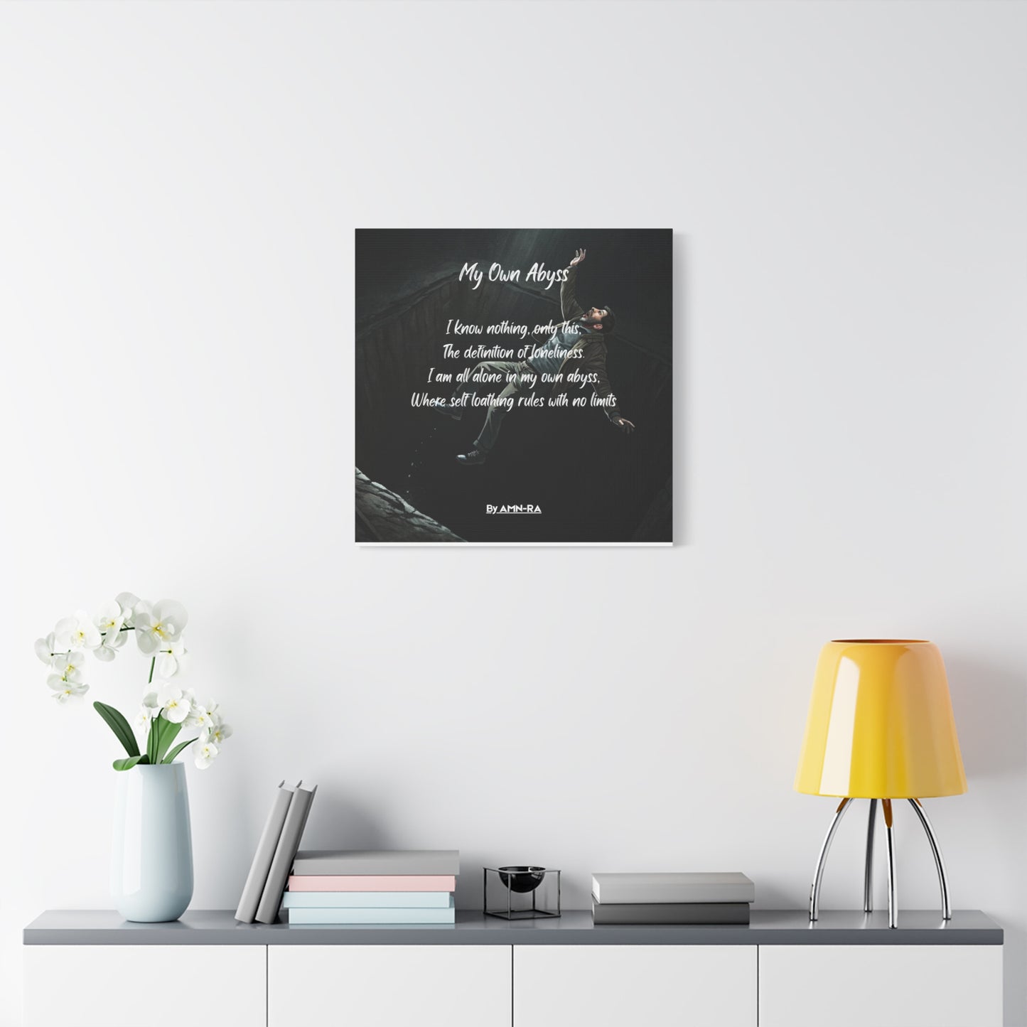 Canvas Poster - Full Color "My Own Abyss" by AMN_RA