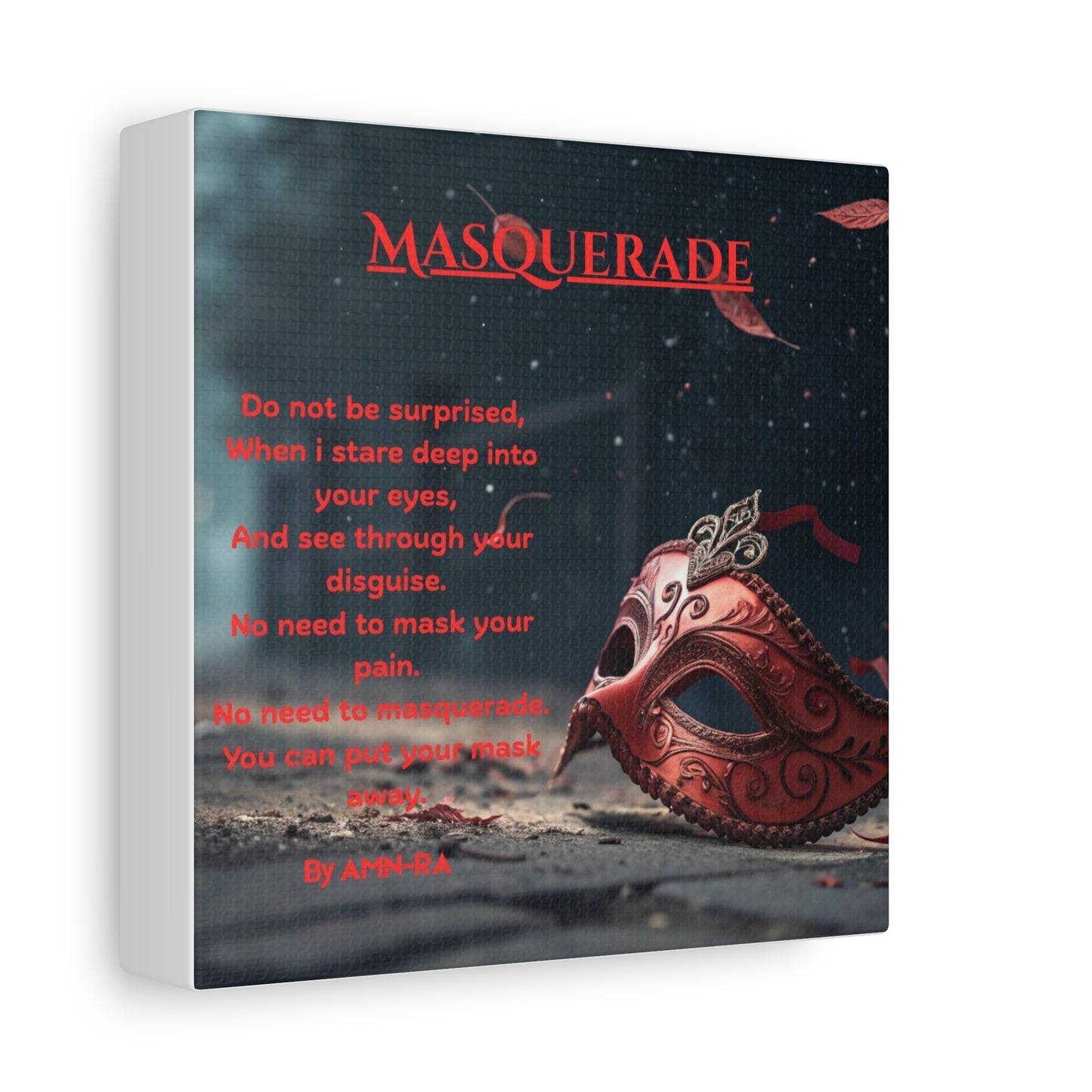 Canvas Poster - Full Color "Masquerade" by AMN_RA