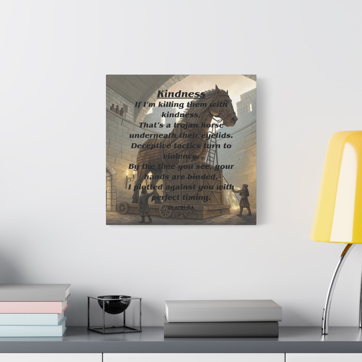 Canvas Print - 'Kindness' Poem by AMN-RA