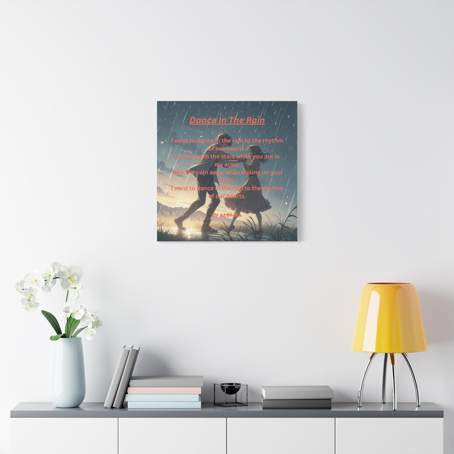 Canvas Poster - Full Color "Dancing In The Rain" by AMN_RA