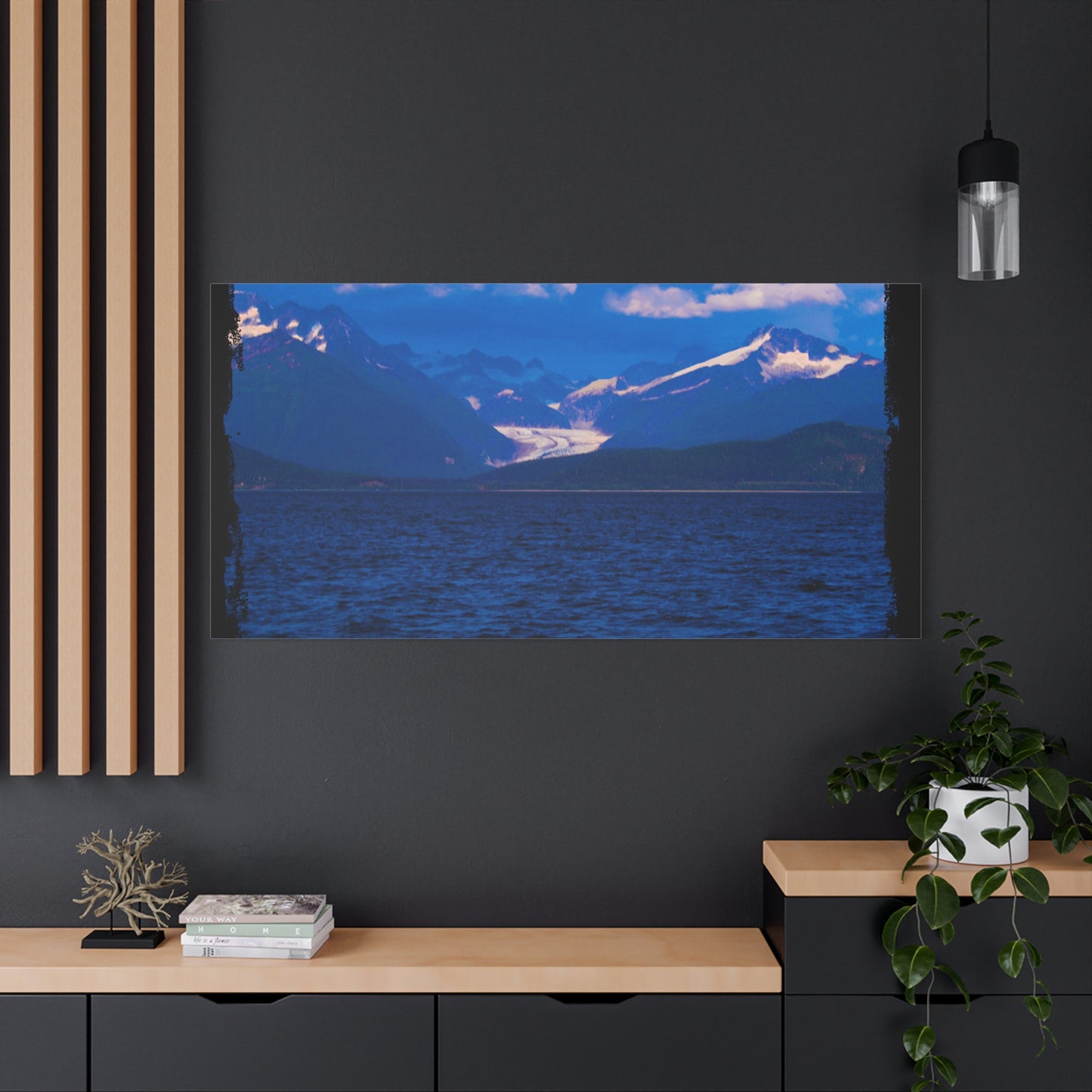 Canvas Print Distant Glacier Photography