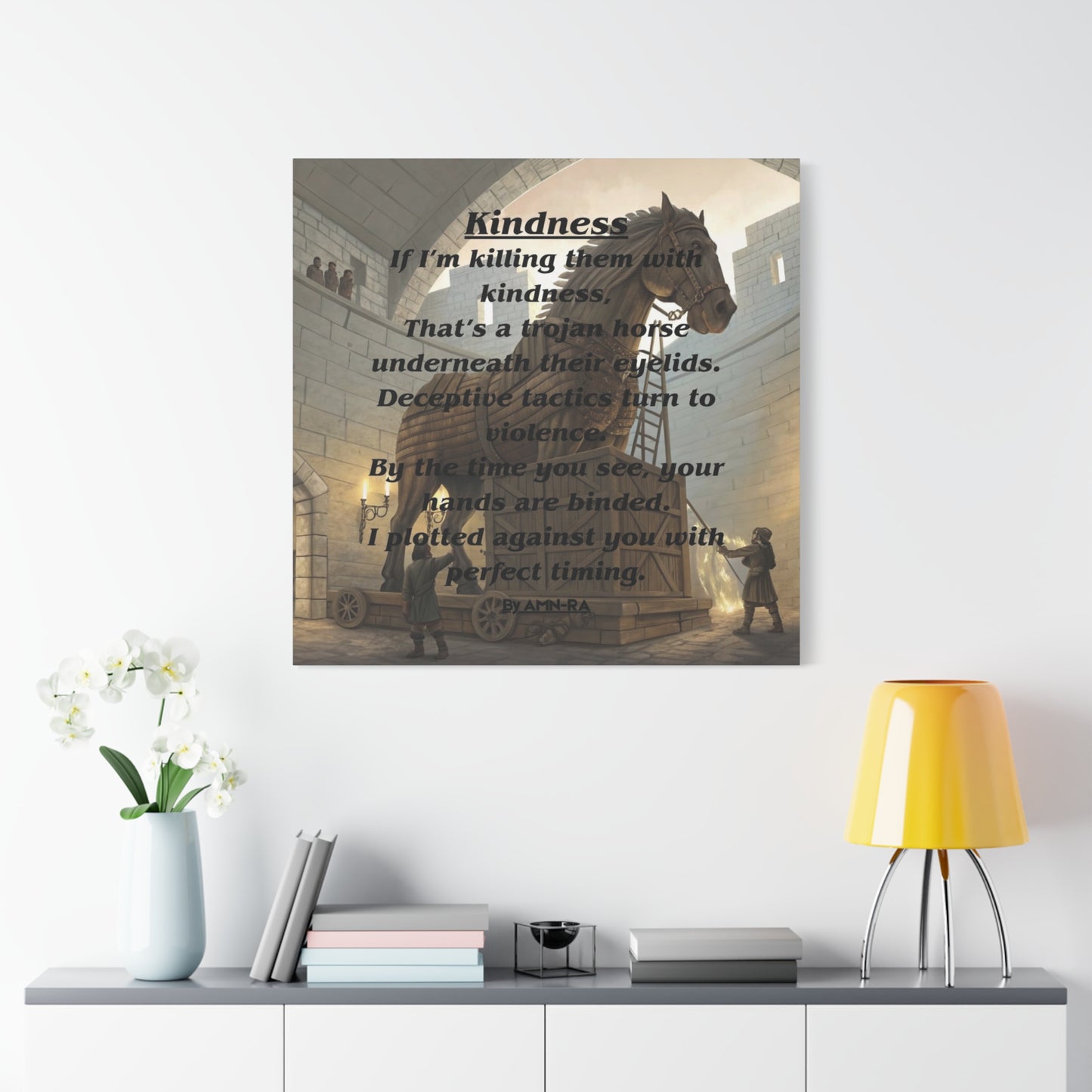 Canvas Print - 'Kindness' Poem by AMN-RA