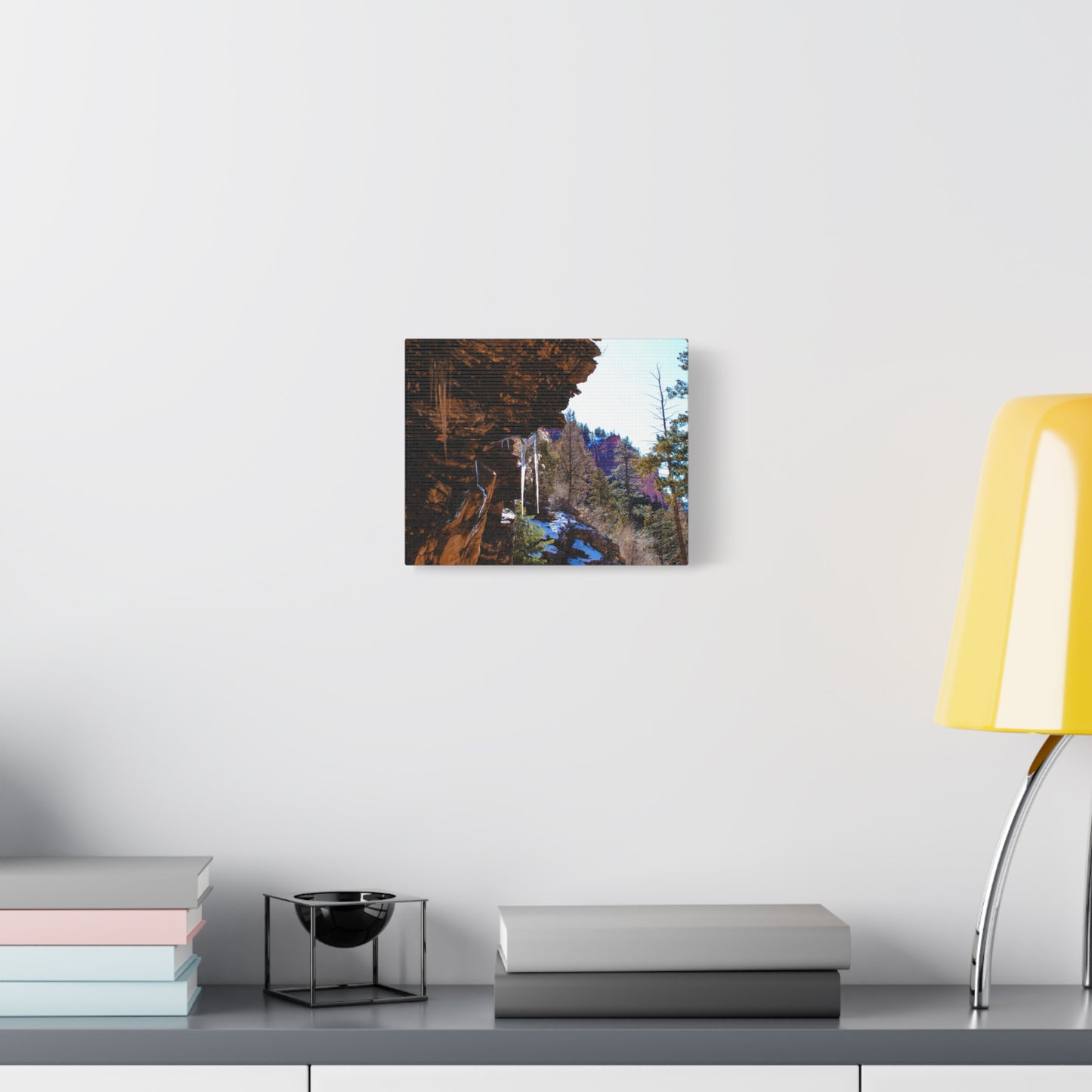 Canvas Wall Art - Mountain Icicles Photography