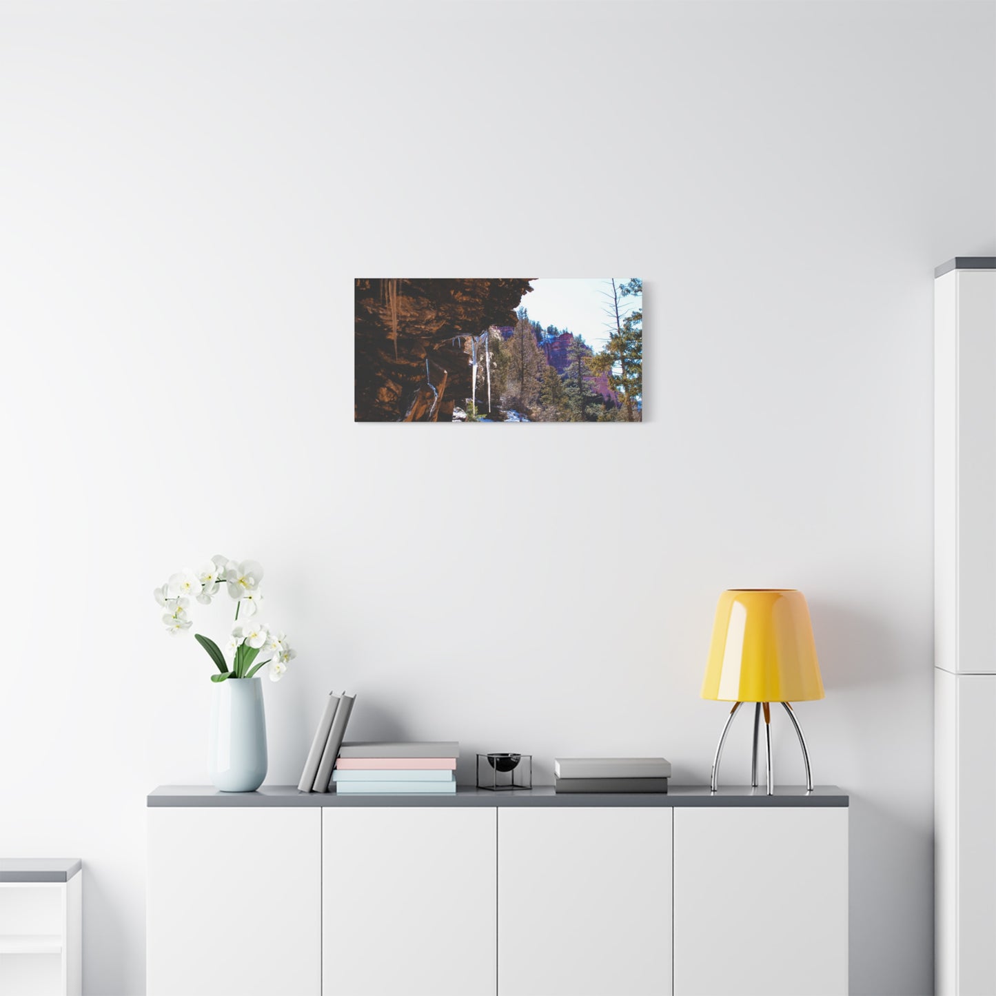 Canvas Wall Art - Mountain Icicles Photography