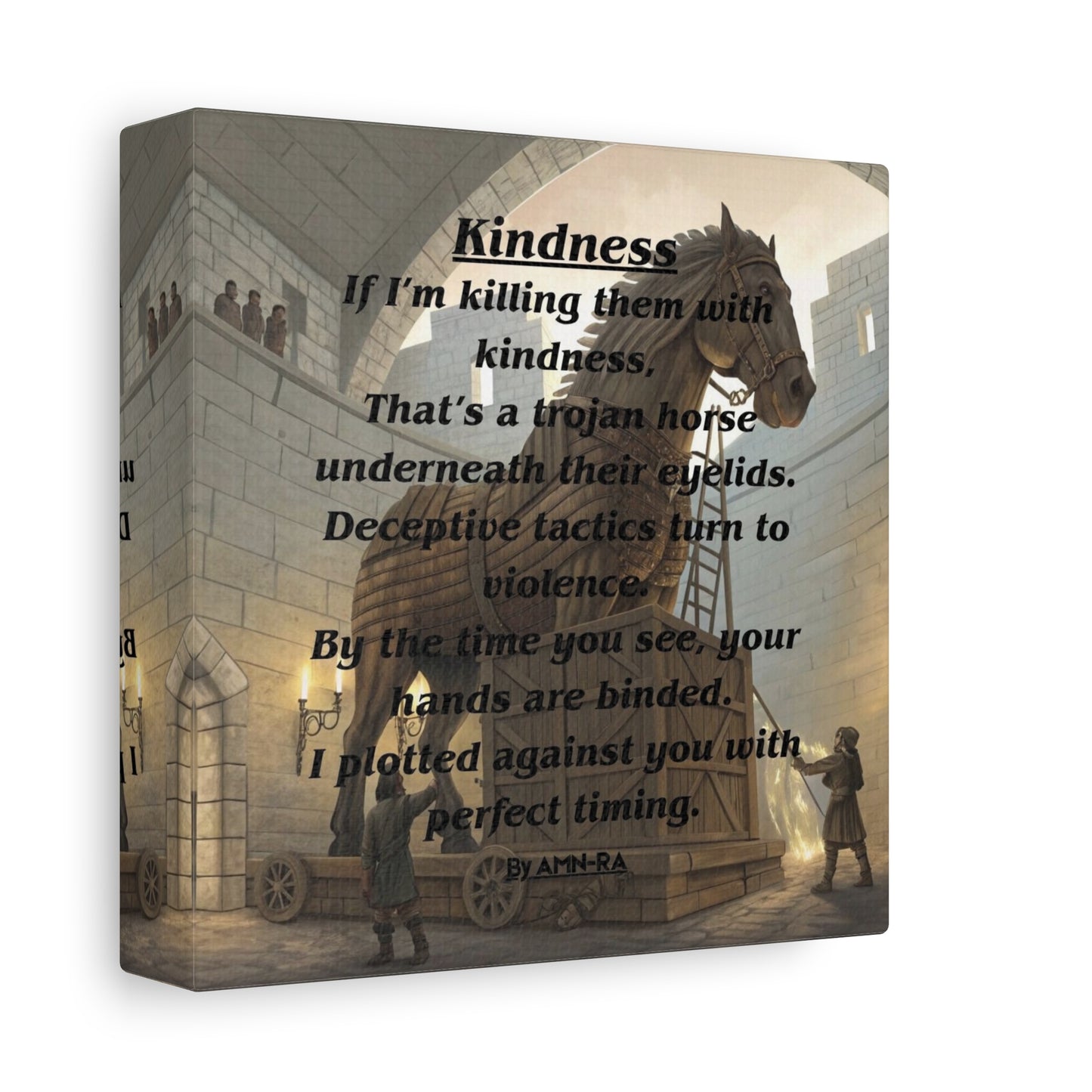 Canvas Print - 'Kindness' Poem by AMN-RA