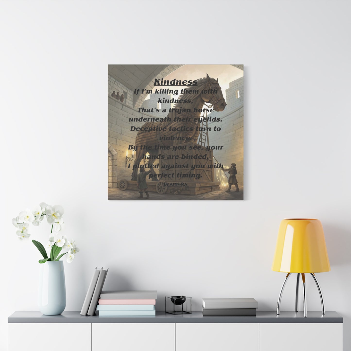 Canvas Print - 'Kindness' Poem by AMN-RA