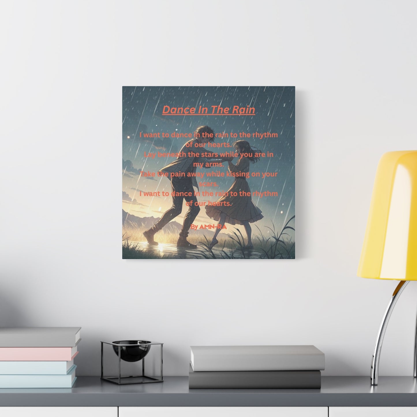 Canvas Poster - Full Color "Dancing In The Rain" by AMN_RA