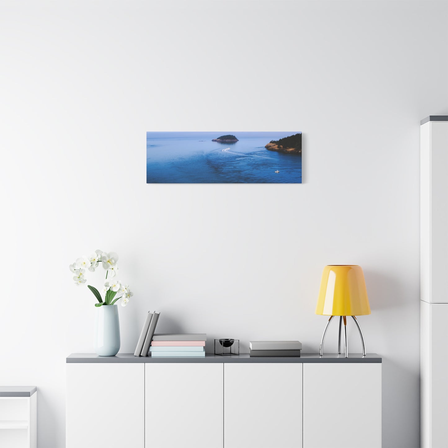 Canvas Print - Distant Island Ocean View Photography