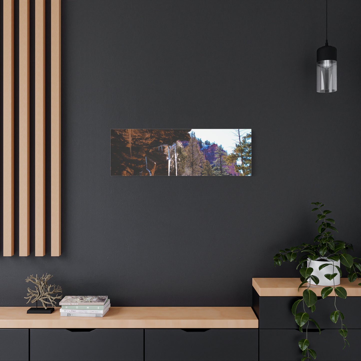 Canvas Wall Art - Mountain Icicles Photography