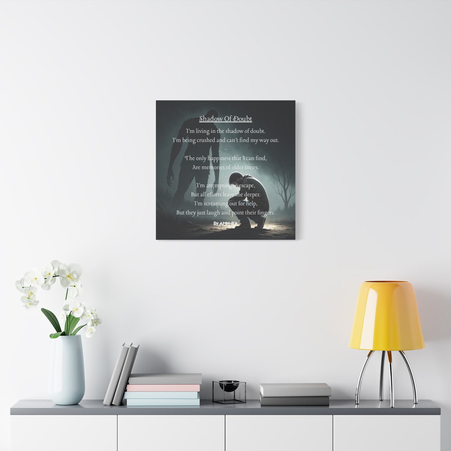 Canvas Poster - Full Color "Shadow Of Doubt" by AMN_RA