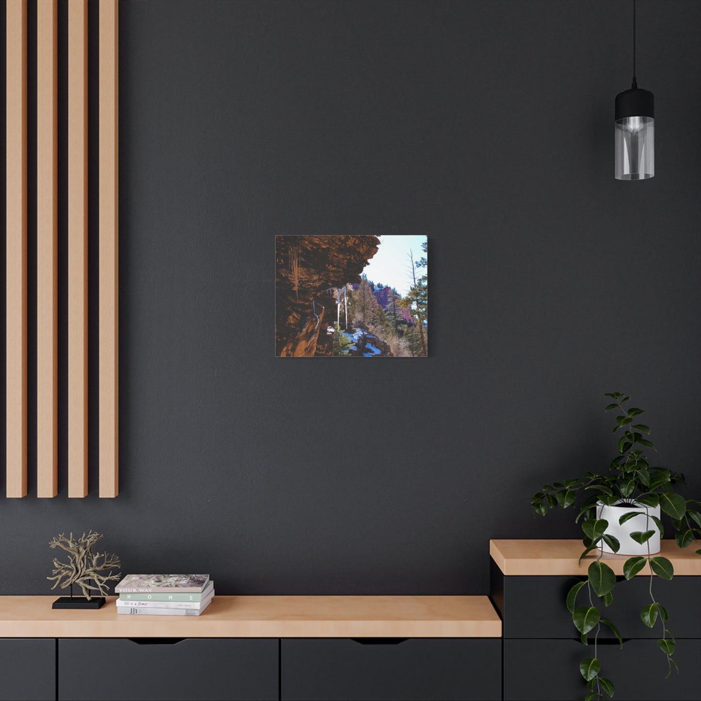 Canvas Wall Art - Mountain Icicles Photography