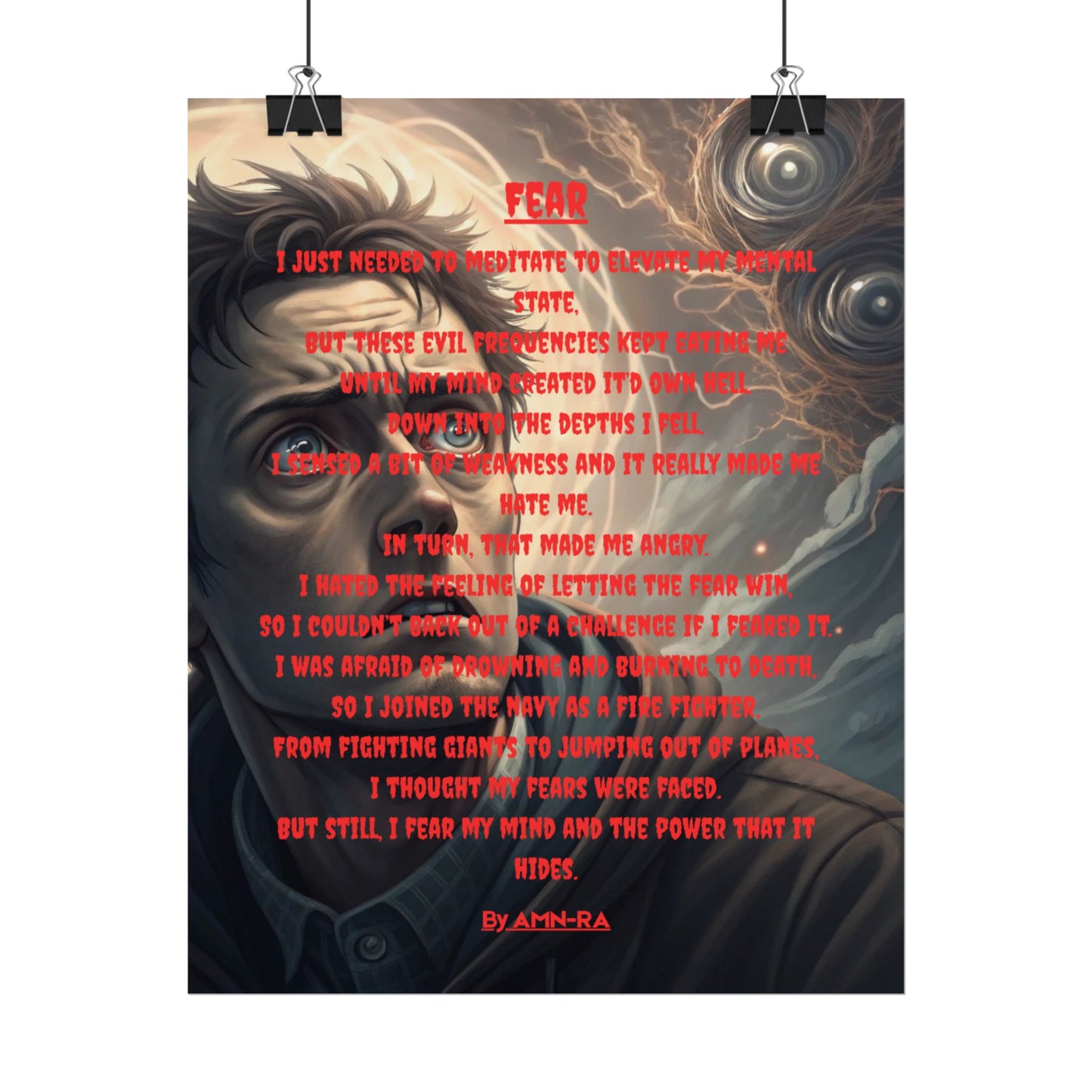 Print Poster - Fear - By AMN-RA