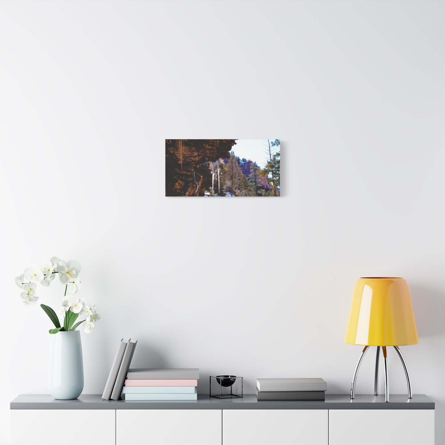 Canvas Wall Art - Mountain Icicles Photography