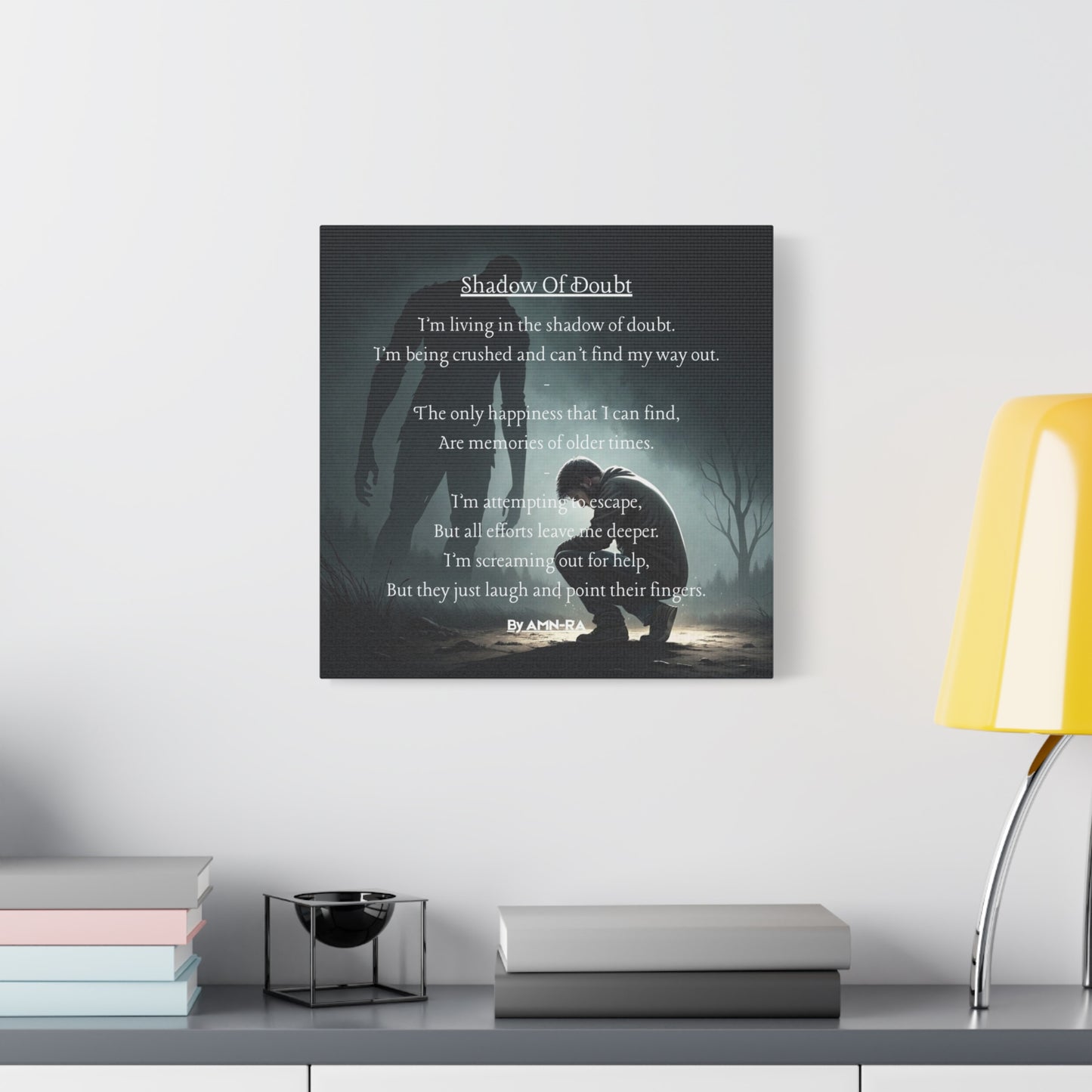 Canvas Poster - Full Color "Shadow Of Doubt" by AMN_RA