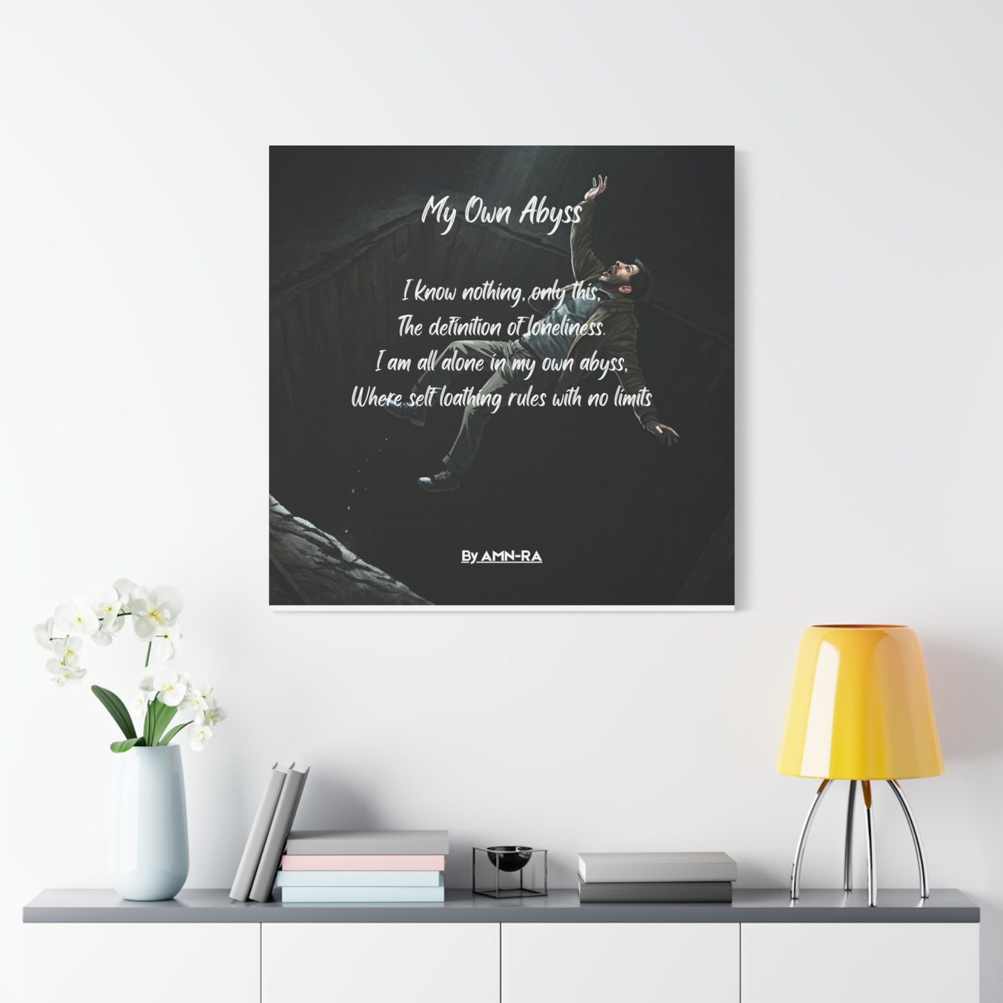 Canvas Poster - Full Color "My Own Abyss" by AMN_RA