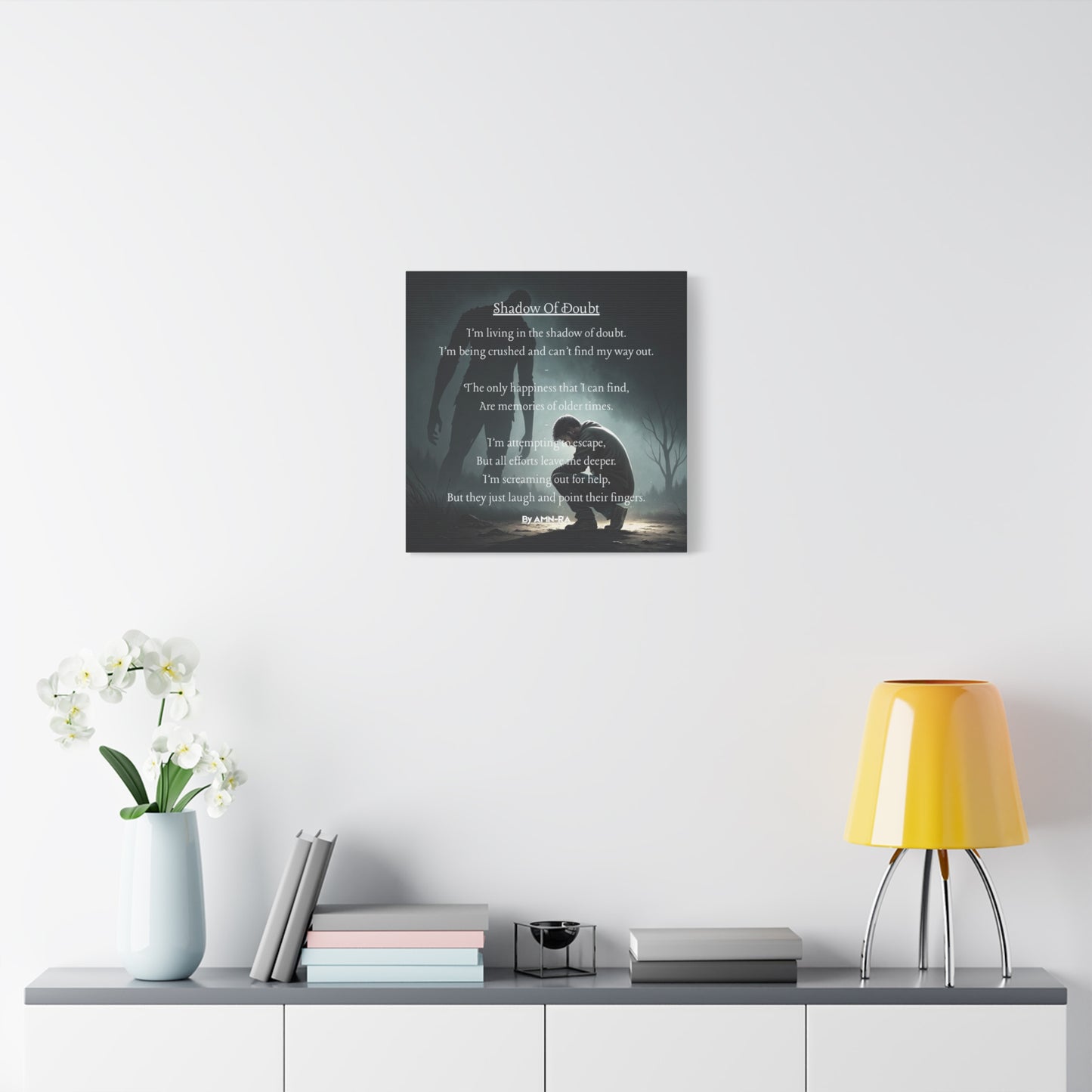 Canvas Poster - Full Color "Shadow Of Doubt" by AMN_RA