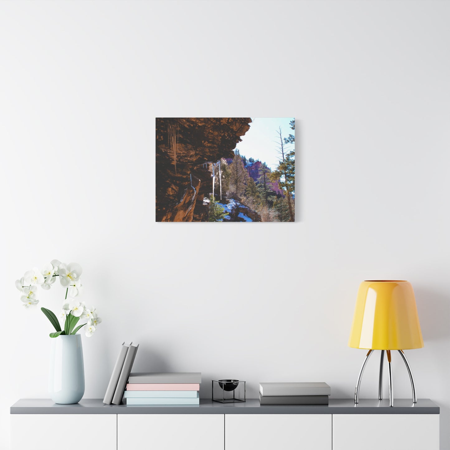Canvas Wall Art - Mountain Icicles Photography