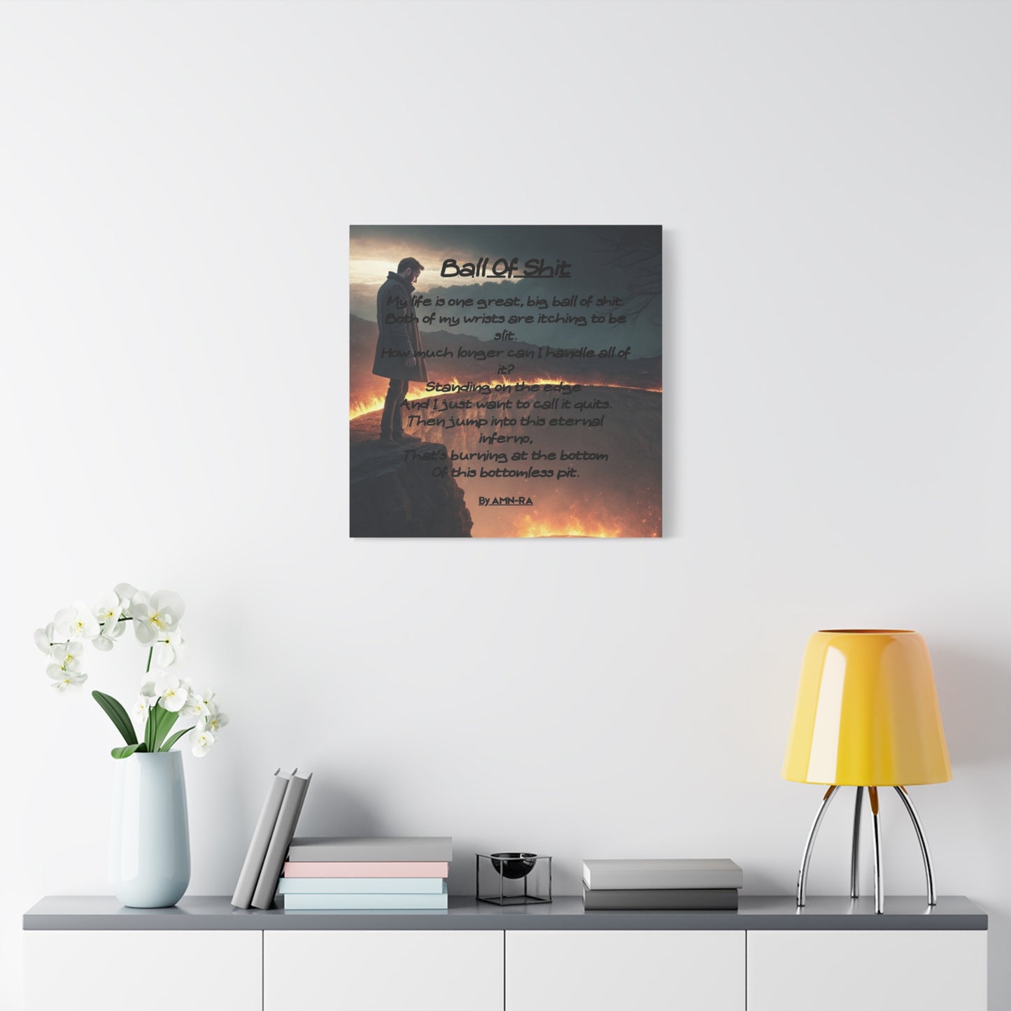 Canvas Poster - Full Color "Ball Of Shit" by AMN_RA